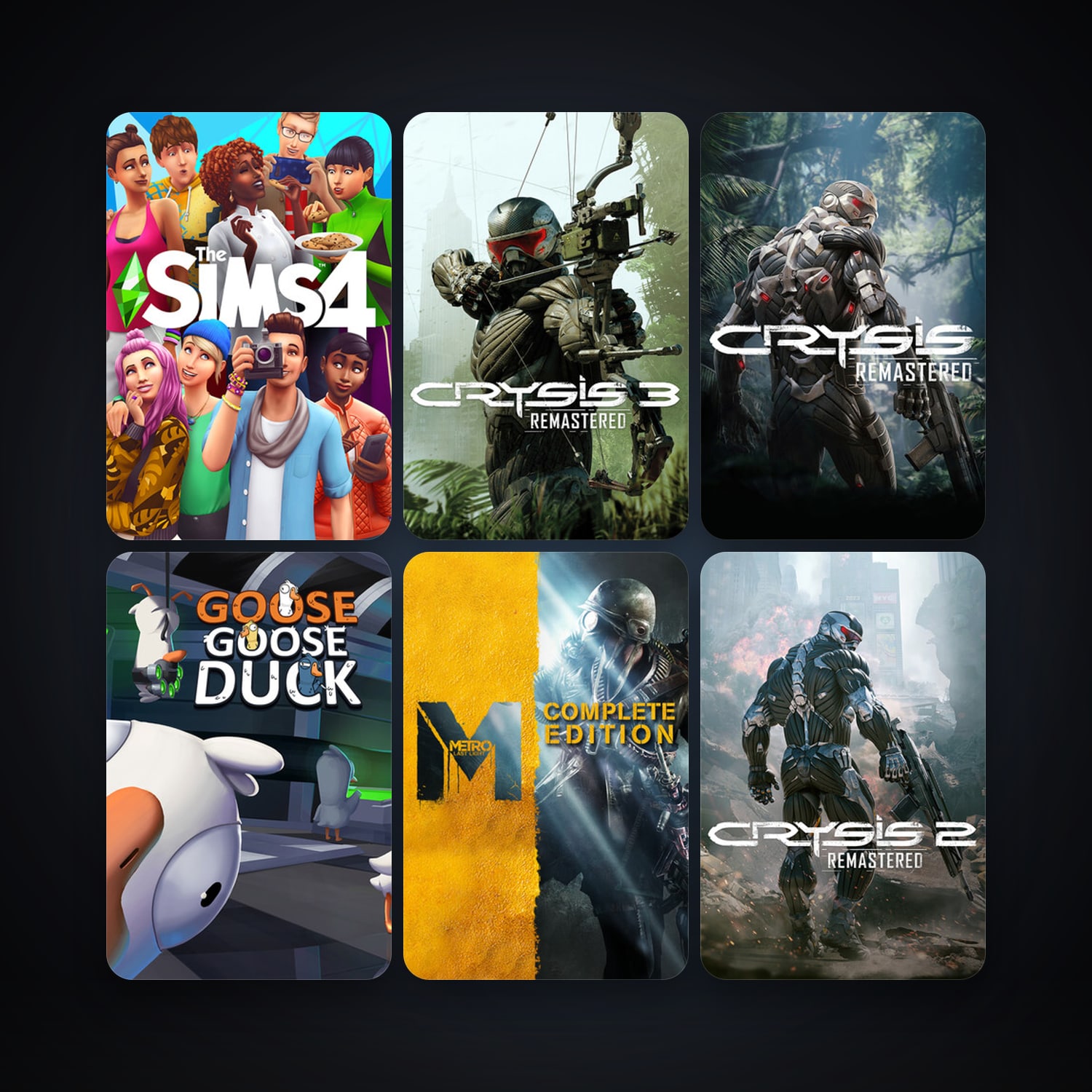 Metro: Last Light + The Sims 4, 9 games, clean — HabibiAccounts