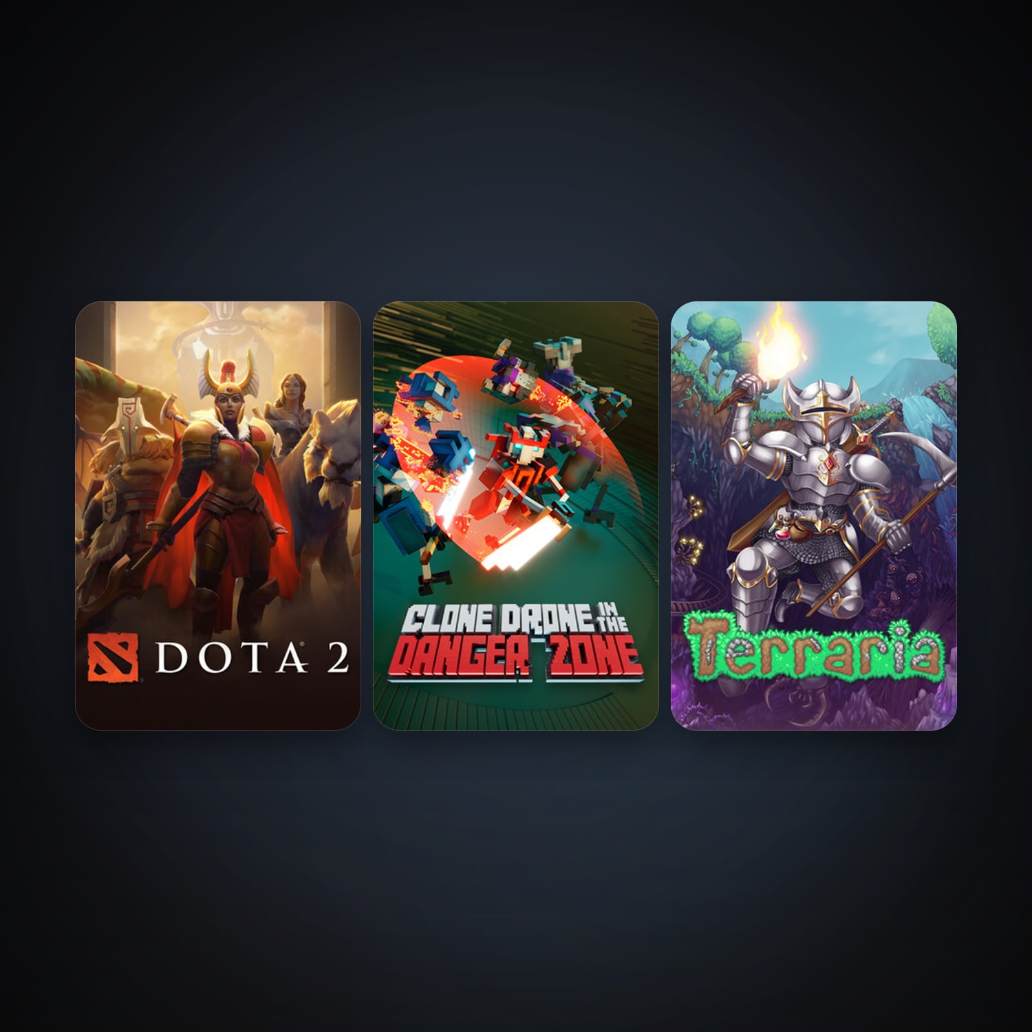 Dota 2 + Terraria, 3 games, clean — HabibiAccounts