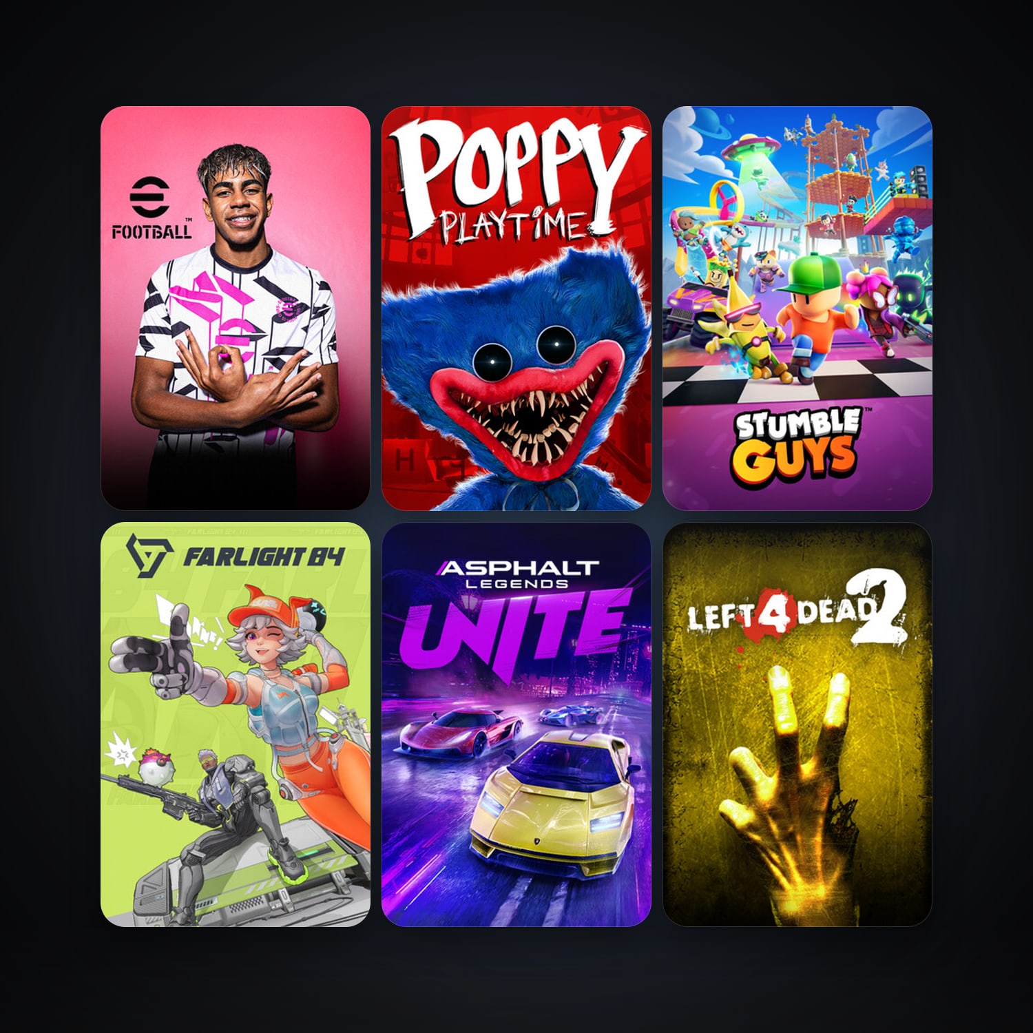 Left 4 Dead 2 + eFootball 2024, 9 games, clean — HabibiAccounts