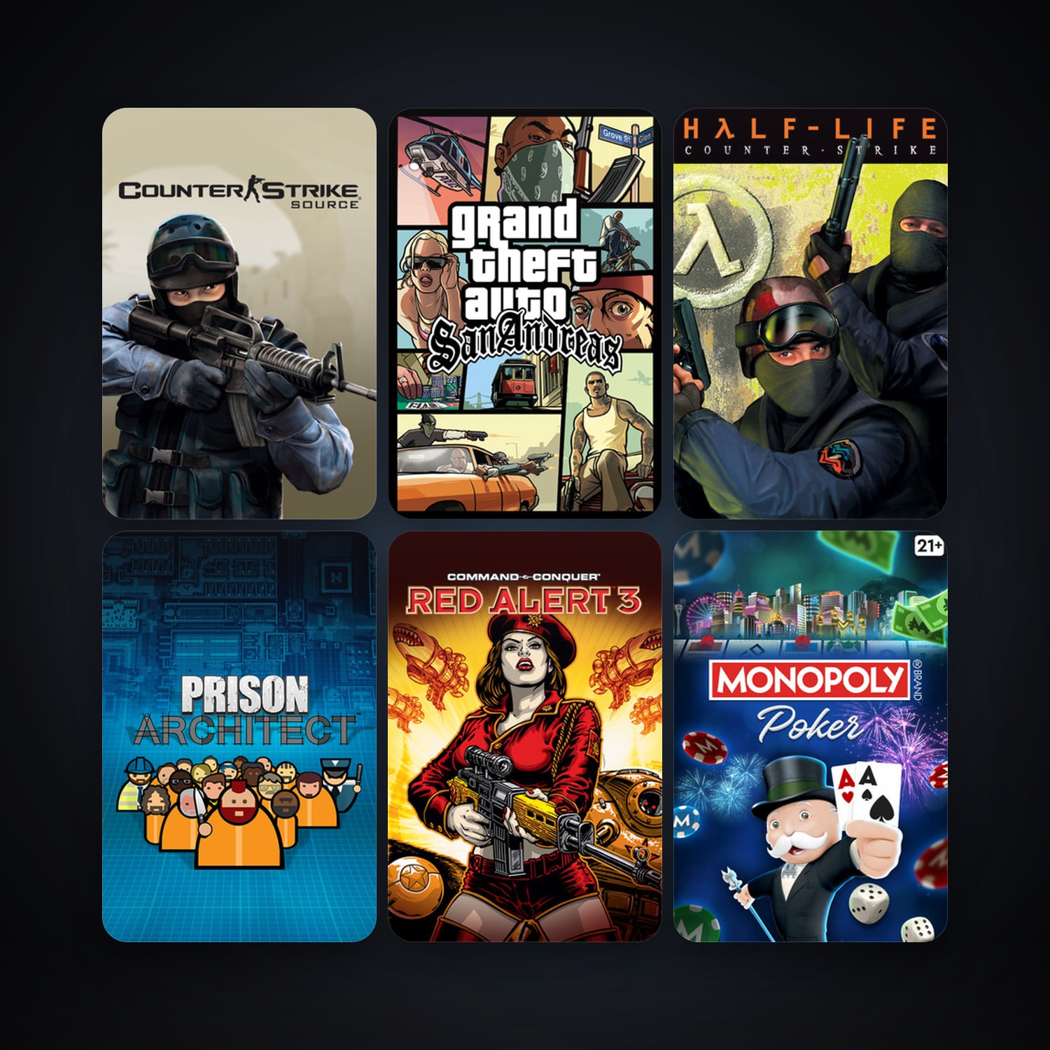 Counter-Strike + Day of Defeat, 23 games, clean — HabibiAccounts