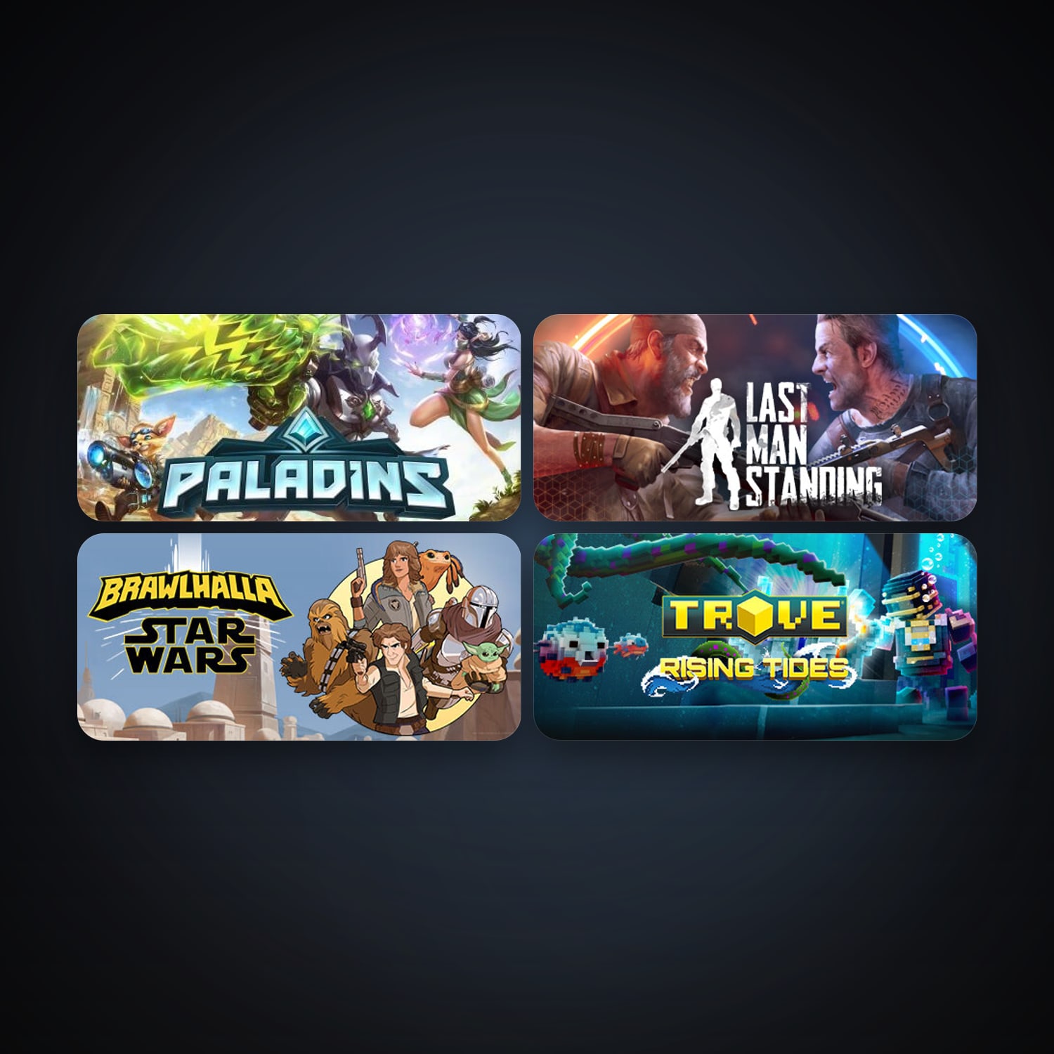 Brawlhalla + Trove, 5 games, clean — HabibiAccounts