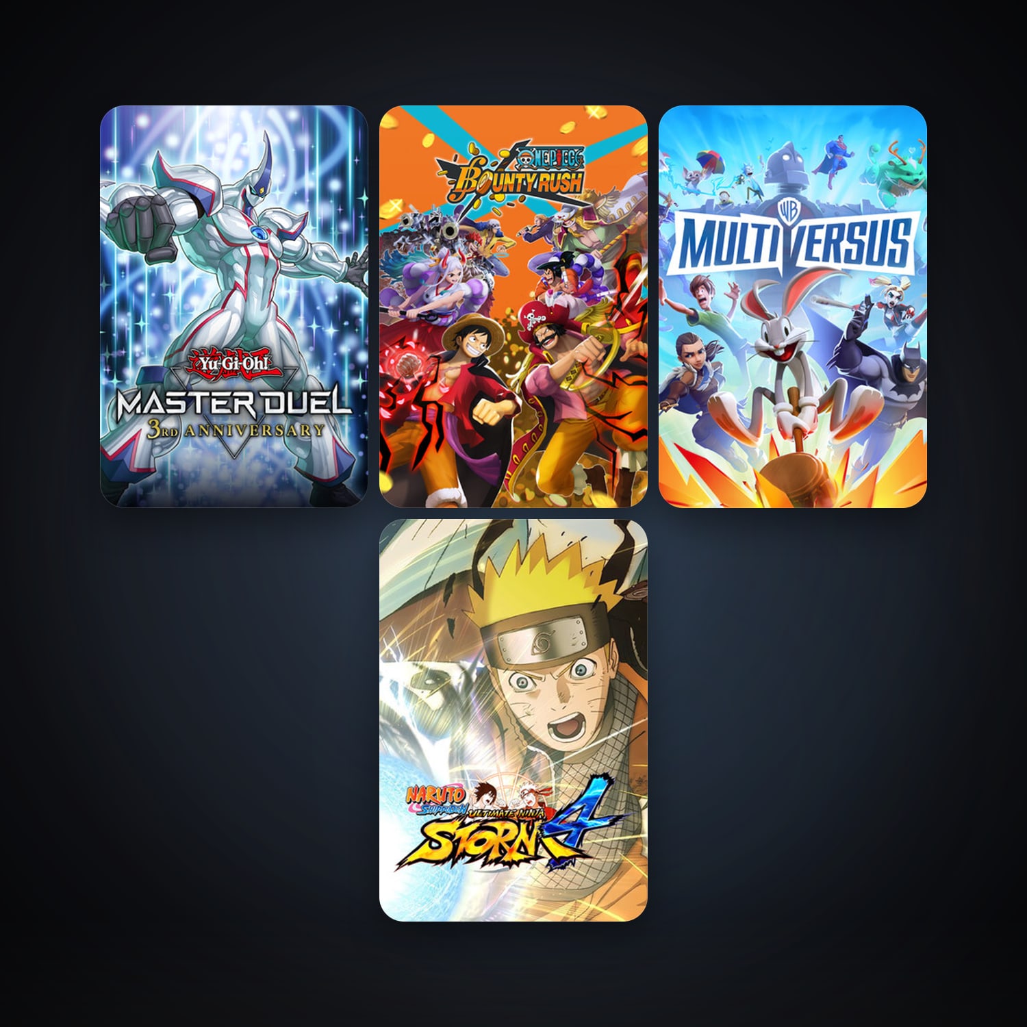 NARUTO SHIPPUDEN: Ultimate Ninja STORM 4 + Yu-Gi-Oh! Master Duel, 7 games, clean — HabibiAccounts