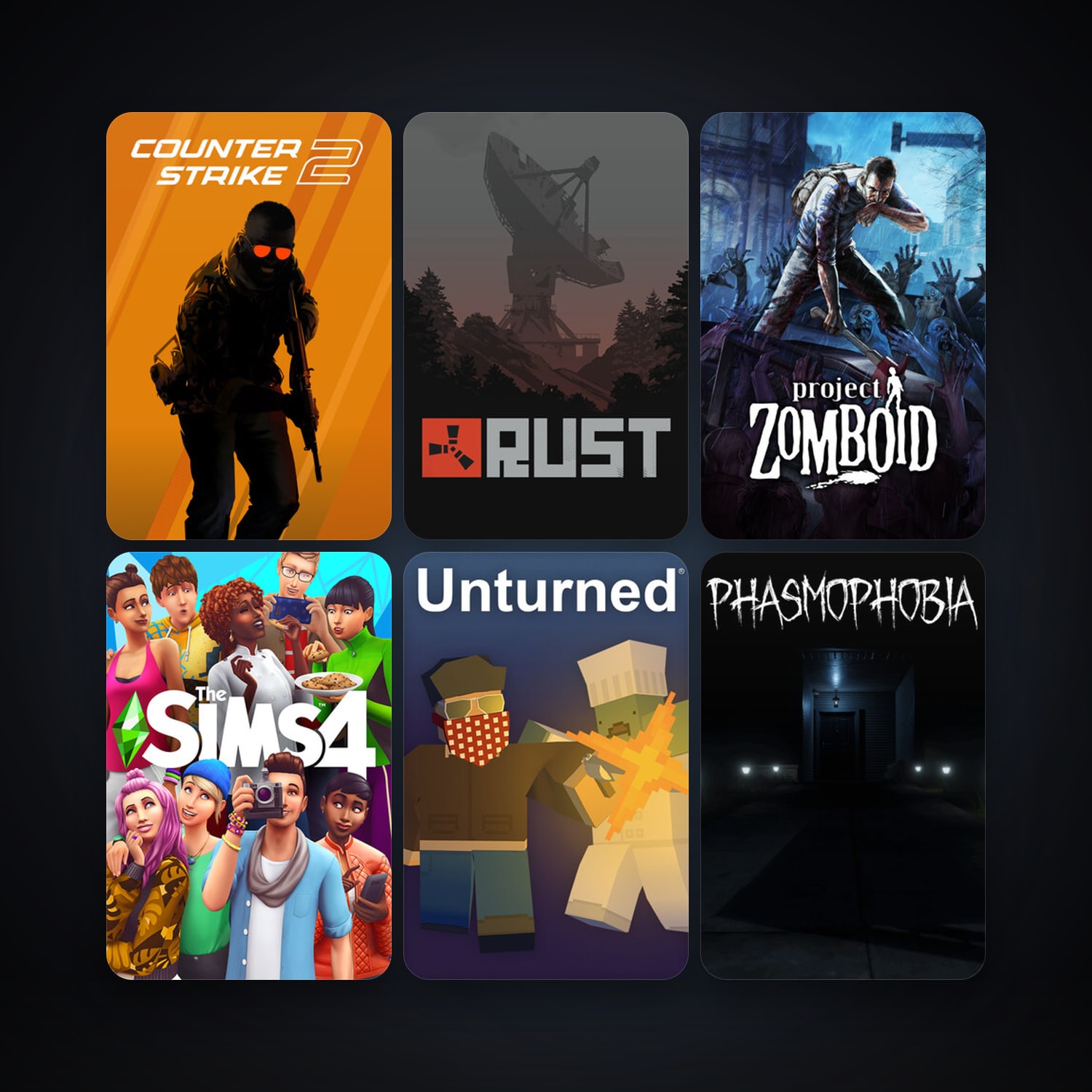 CS2 Prime + Project Zomboid, 51 games, Steam 10, clean — HabibiAccounts
