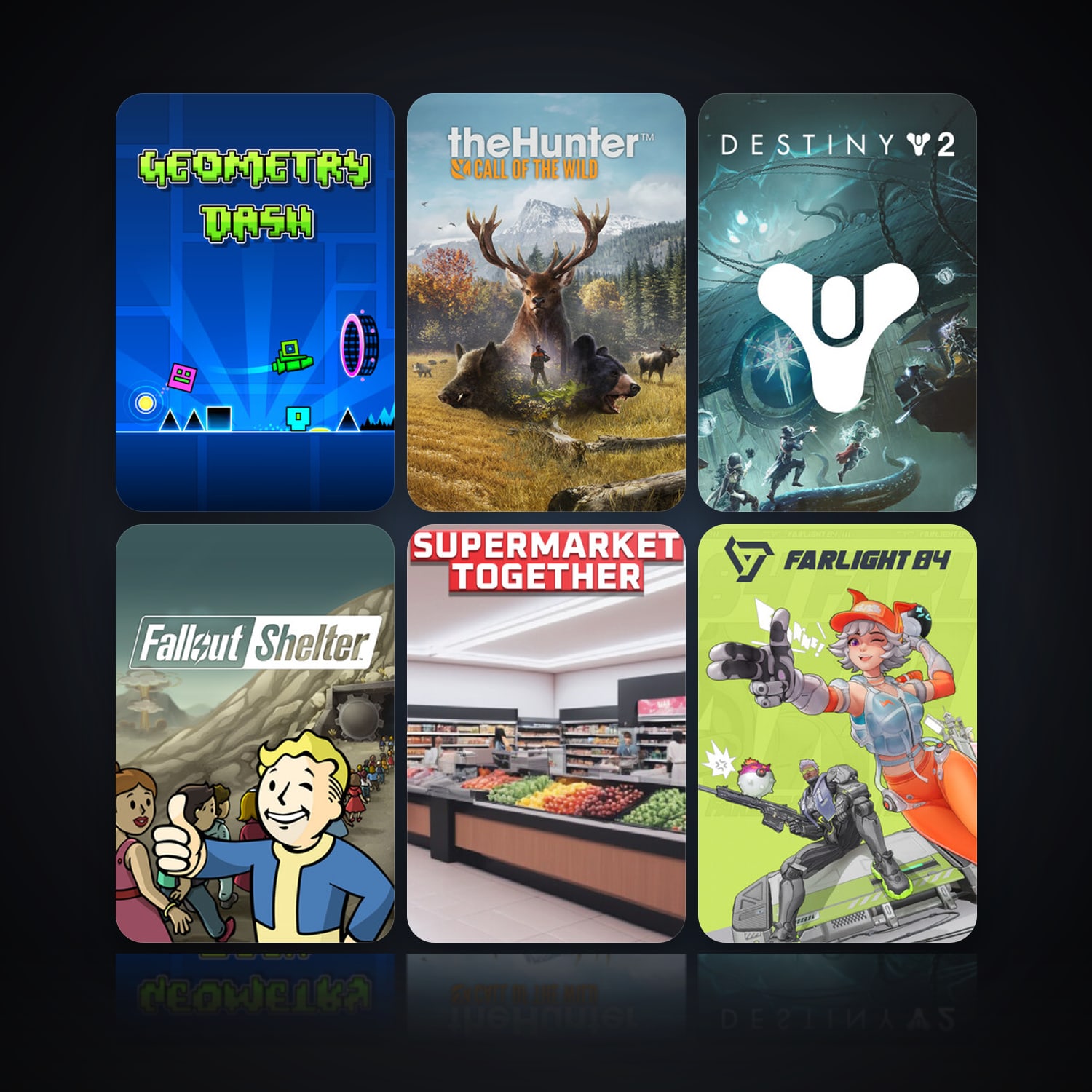Geometry Dash & theHunter: Call of the Wild | 20 Games | Clean — HabibiAccounts