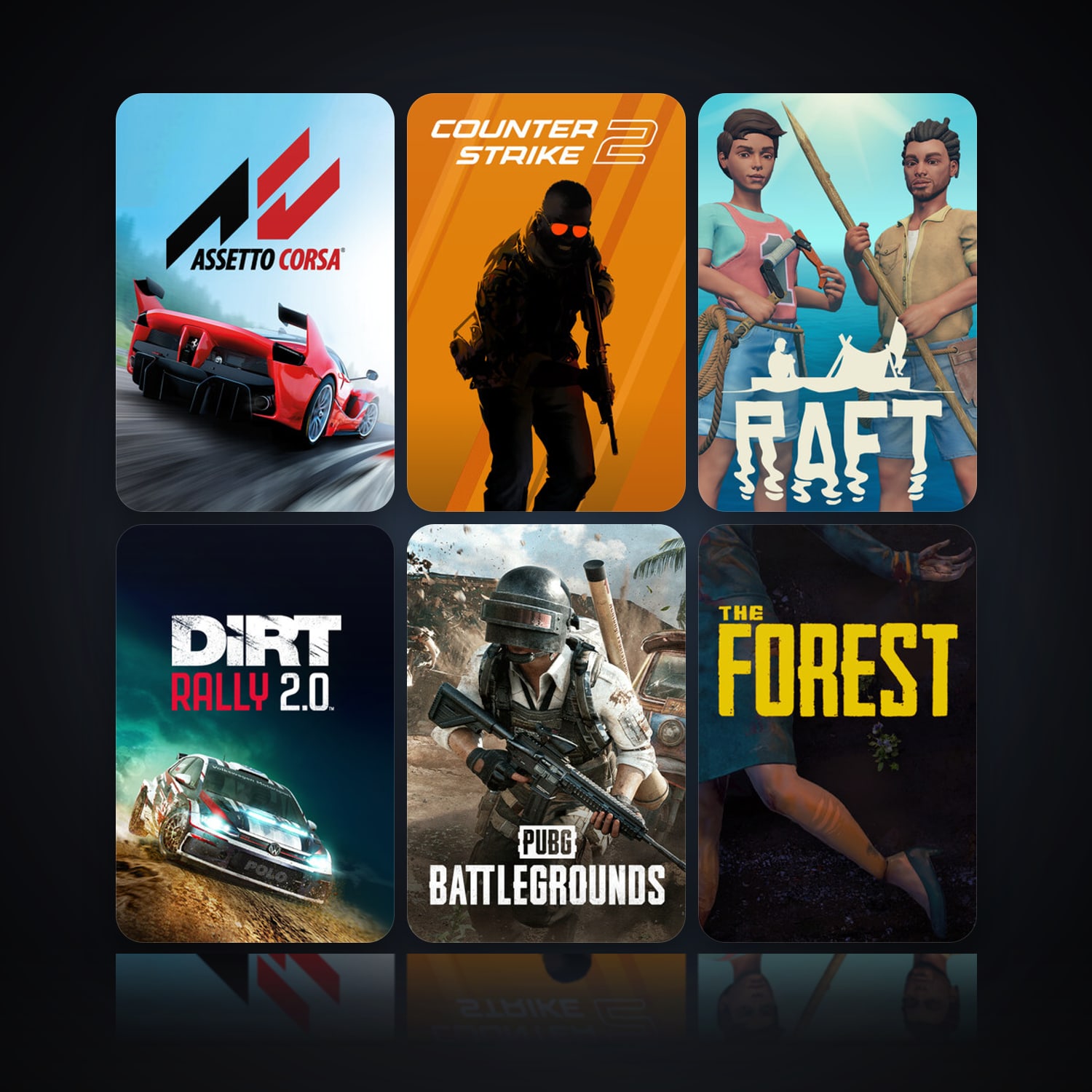 Assetto Corsa & CS2 Prime | 22 Games | Clean — HabibiAccounts
