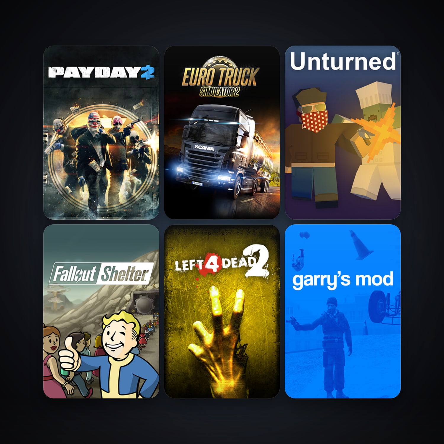 Left 4 Dead 2 + Killing Floor, 77 games, Steam 14, clean — HabibiAccounts