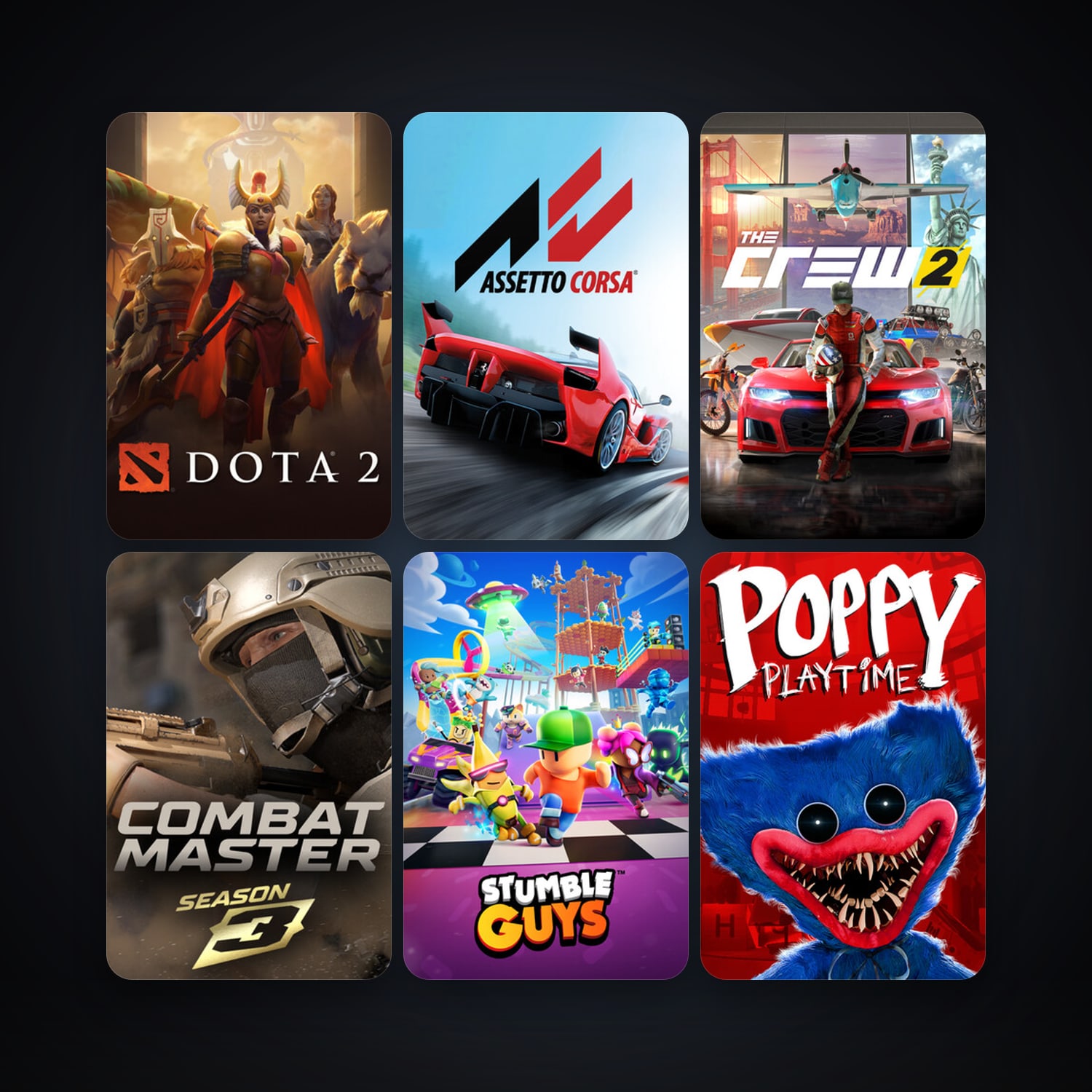 Dota 2 + Assetto Corsa, 34 games, clean — HabibiAccounts