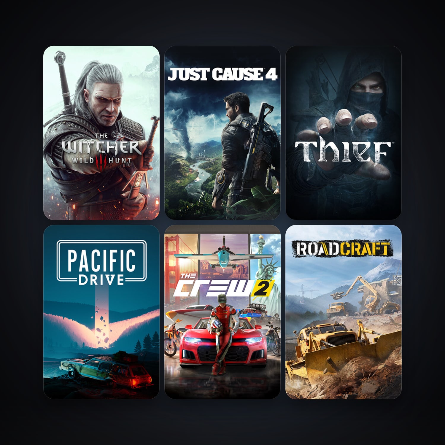 Thief + The Witcher 3: Wild Hunt, 17 games, clean — HabibiAccounts
