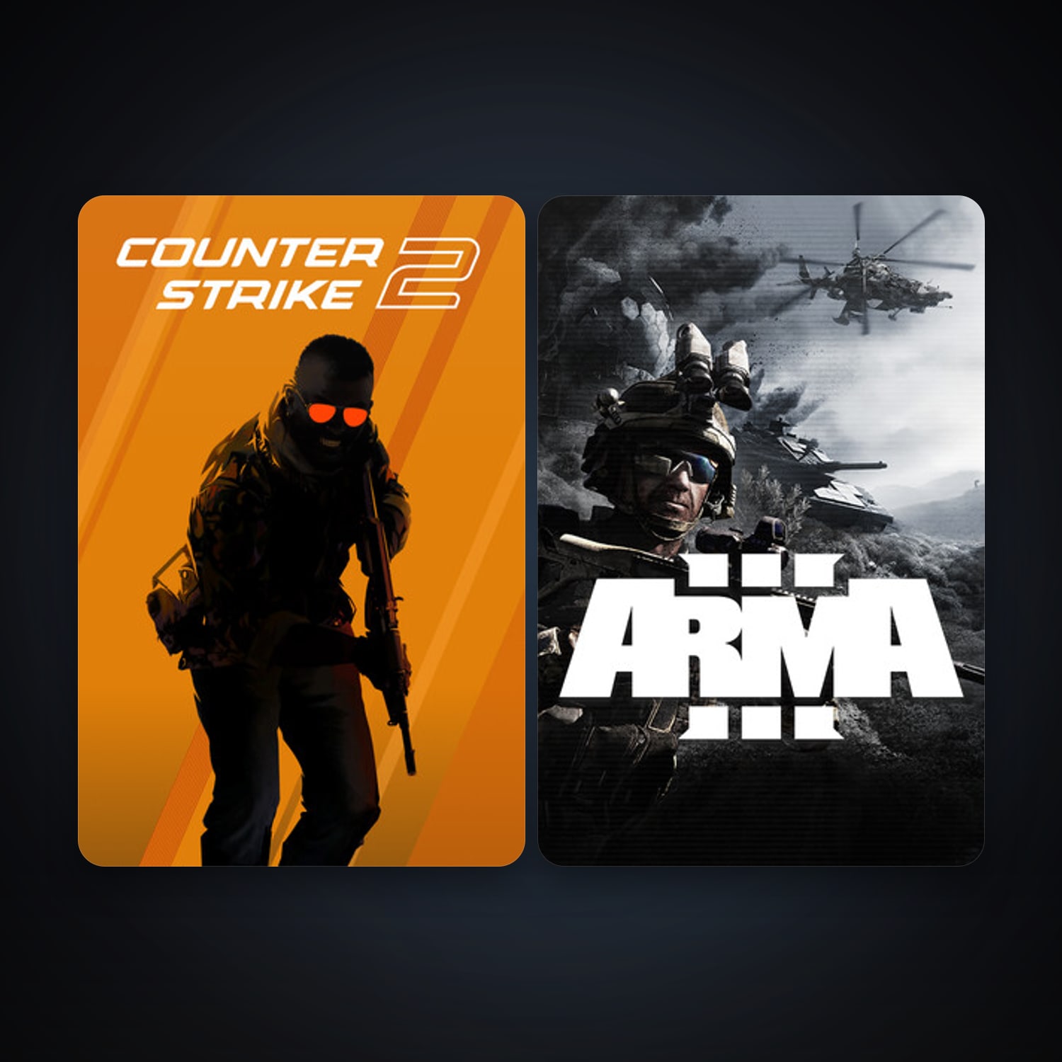 CS2 Prime + Arma 3, 4 games, clean — HabibiAccounts
