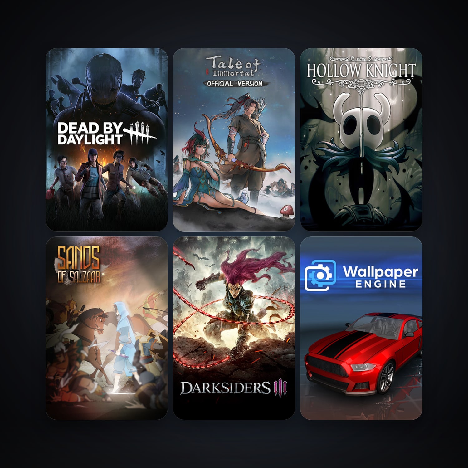 Hollow Knight + Dead by Daylight, 31 games, clean — HabibiAccounts