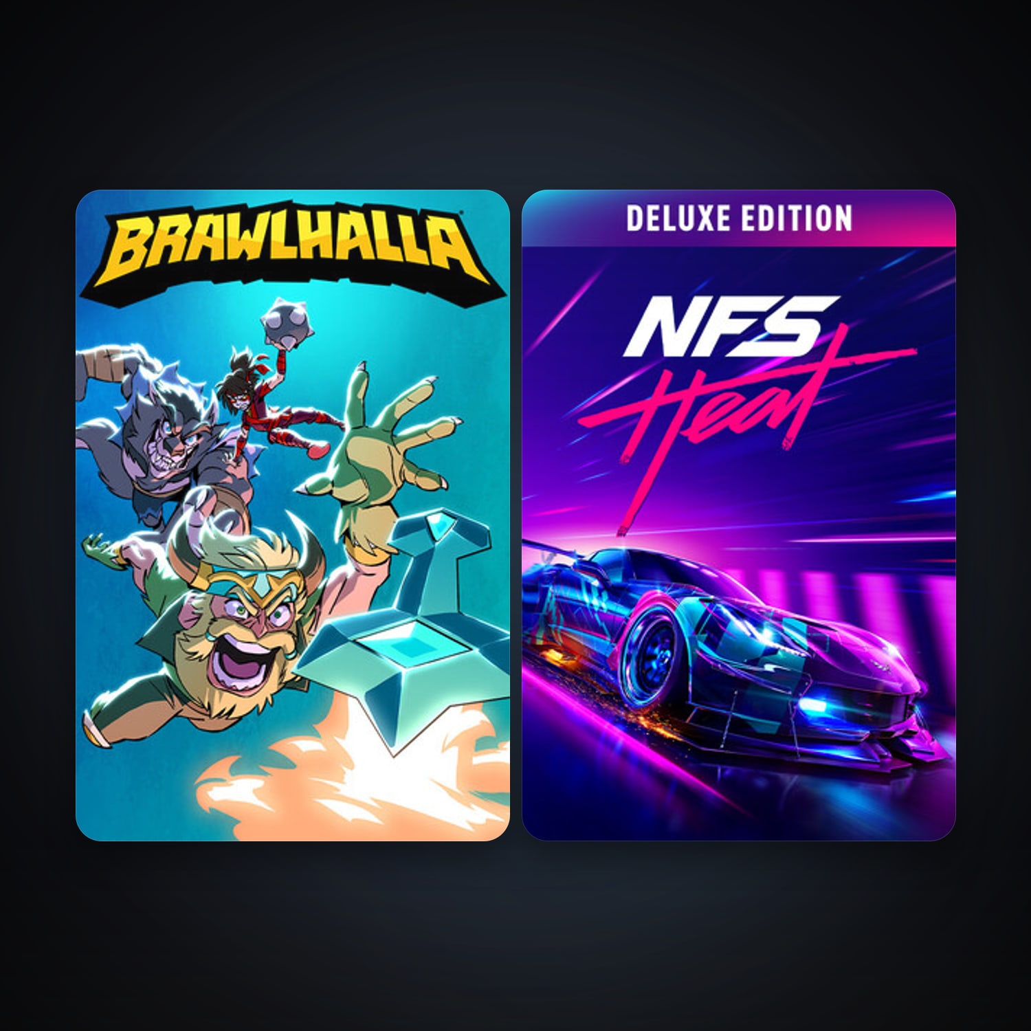 Brawlhalla + Need for Speed Heat, 2 games, clean — HabibiAccounts