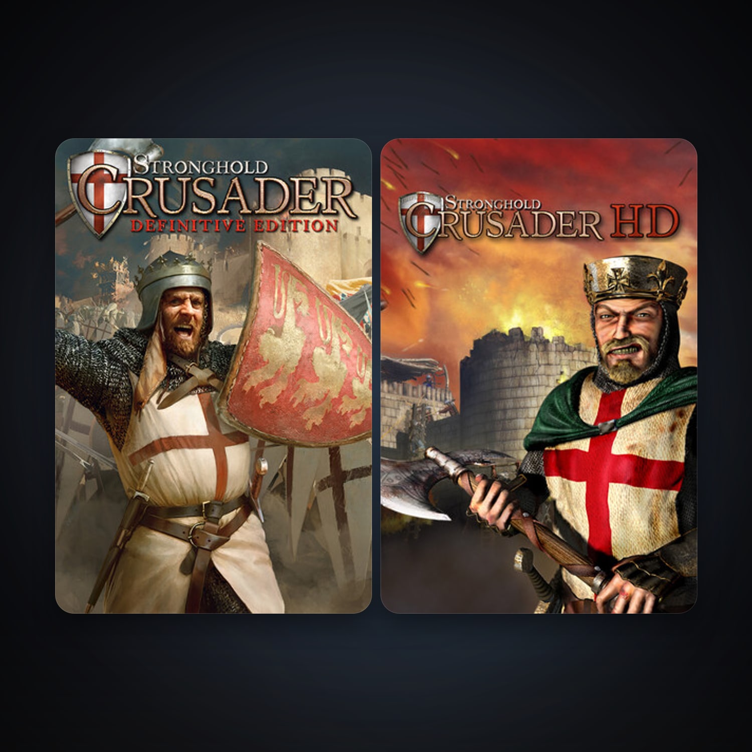 Stronghold Crusader HD + Stronghold Crusader: Definitive Edition, 4 games, clean — HabibiAccounts