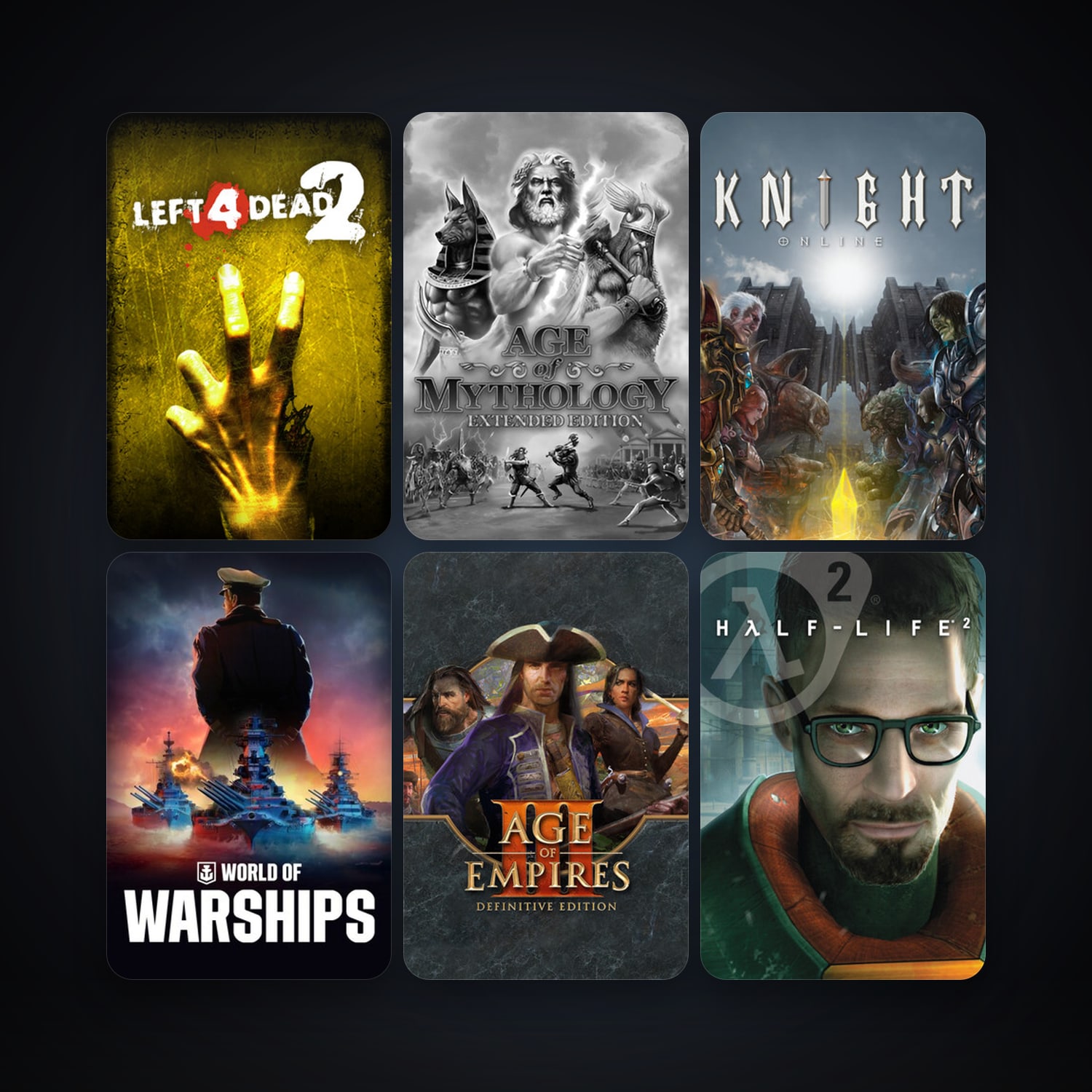 Half-Life 2 + Half-Life 2: Deathmatch, 12 games, clean — HabibiAccounts