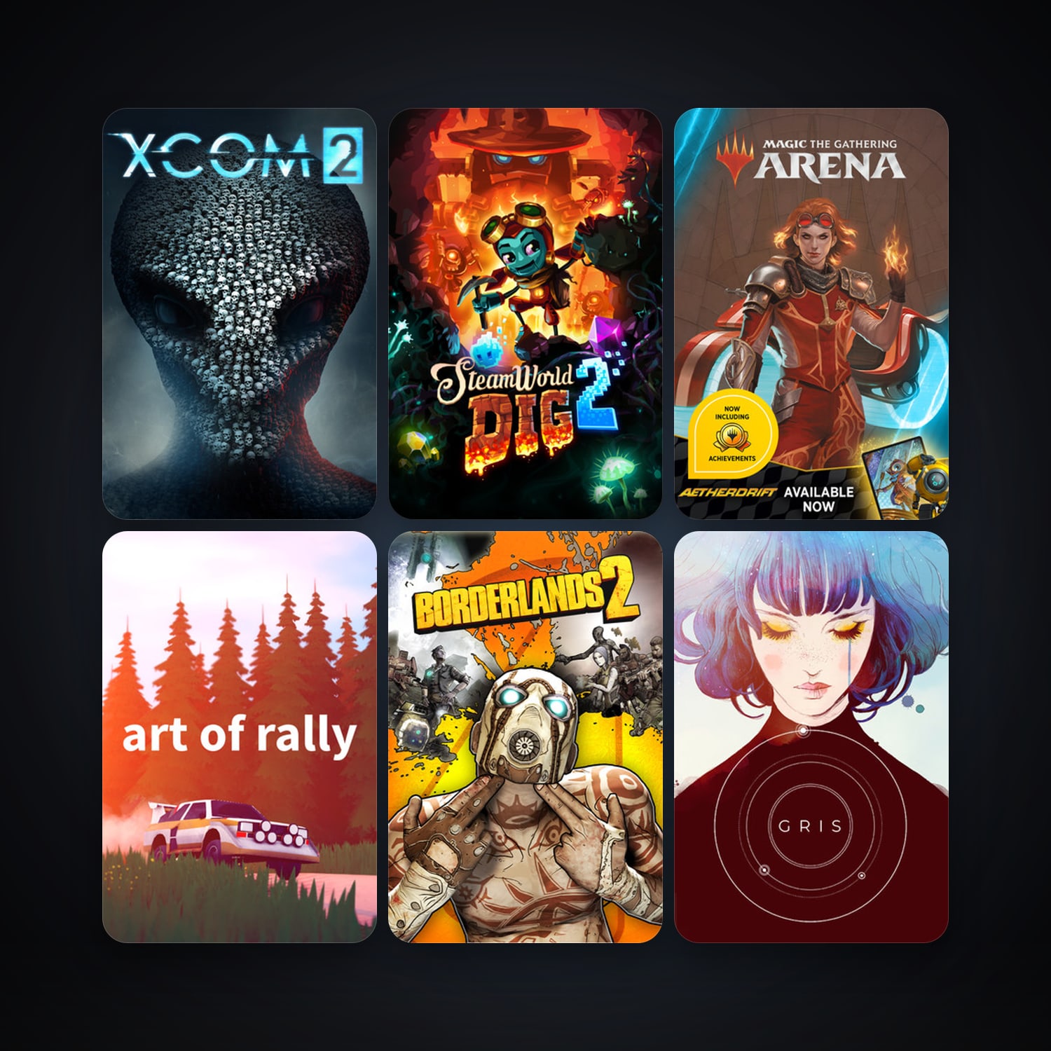 Borderlands 2 + XCOM 2, 9 games, clean — HabibiAccounts