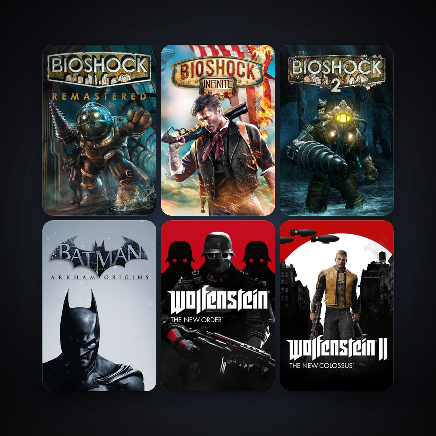 BioShock 2 + BioShock Infinite, 11 games, clean — HabibiAccounts