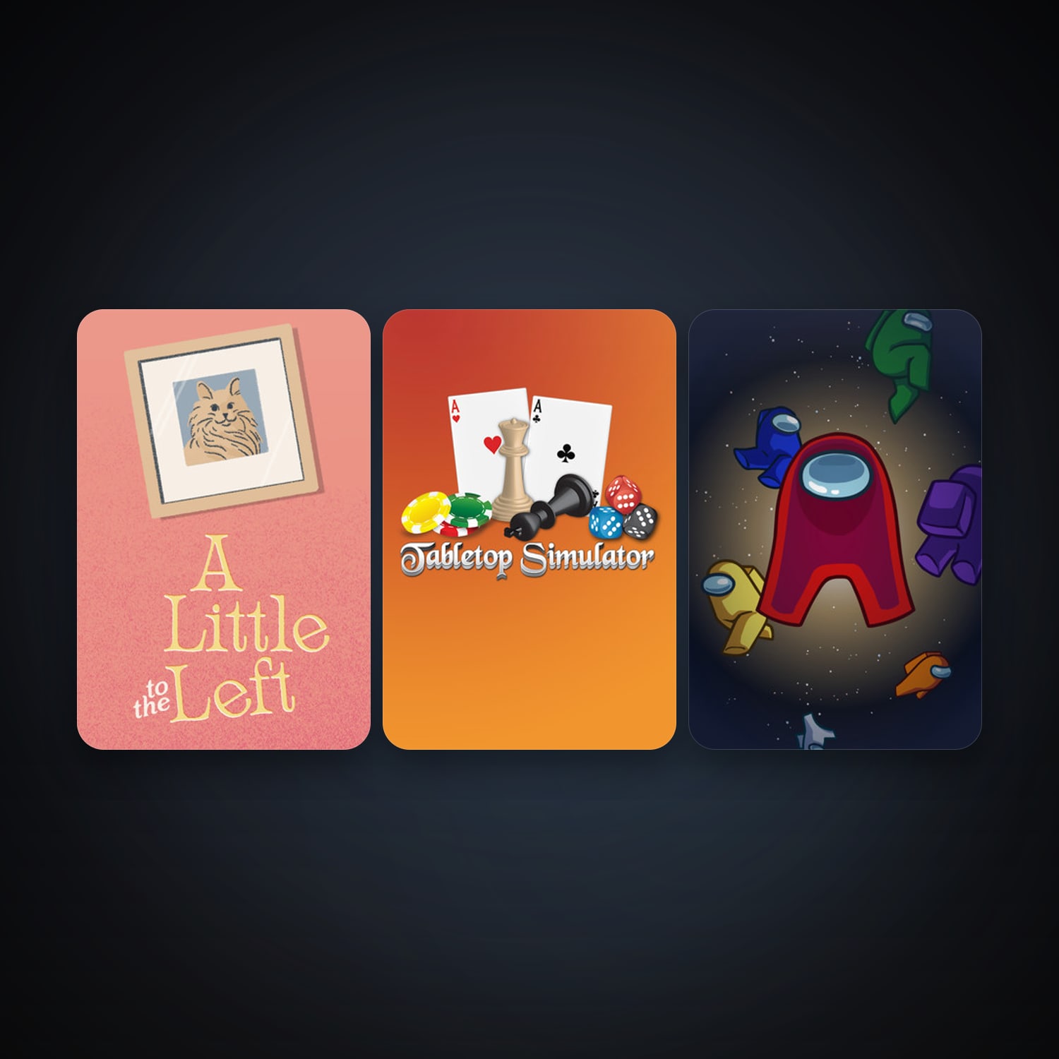 Tabletop Simulator + Among Us, 6 games, clean — HabibiAccounts