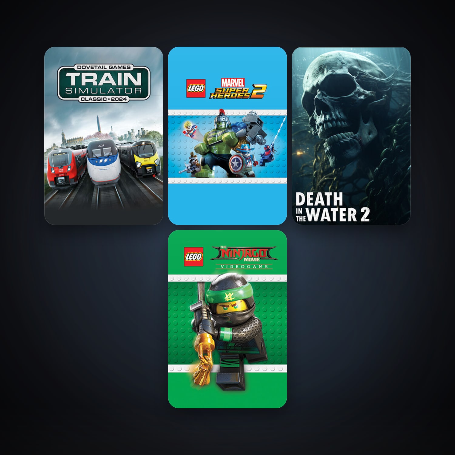 Train Simulator Classic + The LEGO NINJAGO Movie Video Game, 4 games, clean — HabibiAccounts