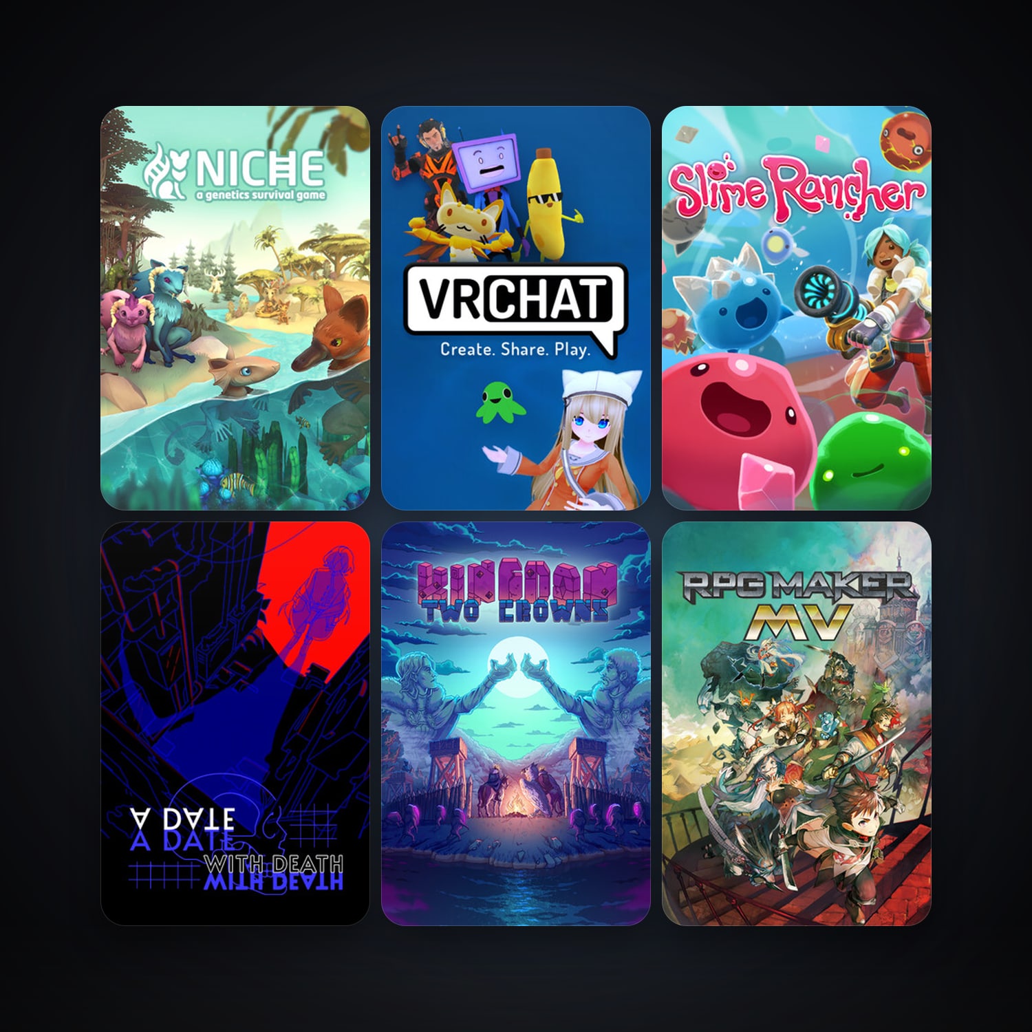 RPG Maker MV + Slime Rancher, 21 games, clean — HabibiAccounts