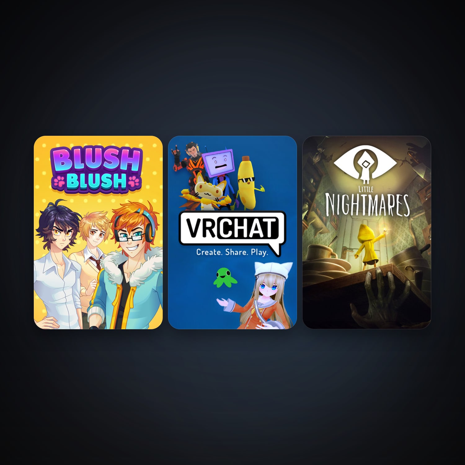 Little Nightmares + VRChat, 17 games, clean — HabibiAccounts