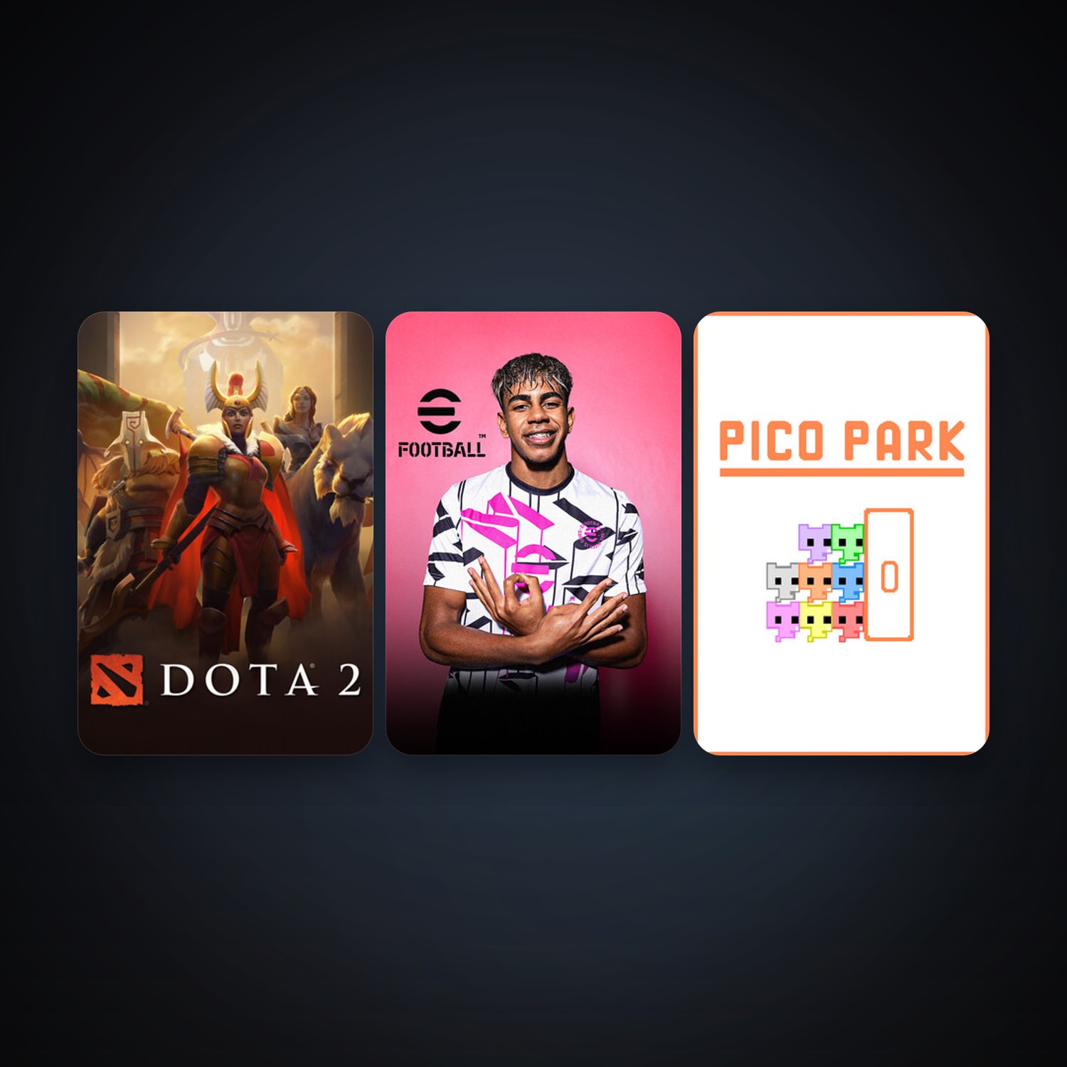 Dota 2 + PICO PARK, 6 games, clean — HabibiAccounts