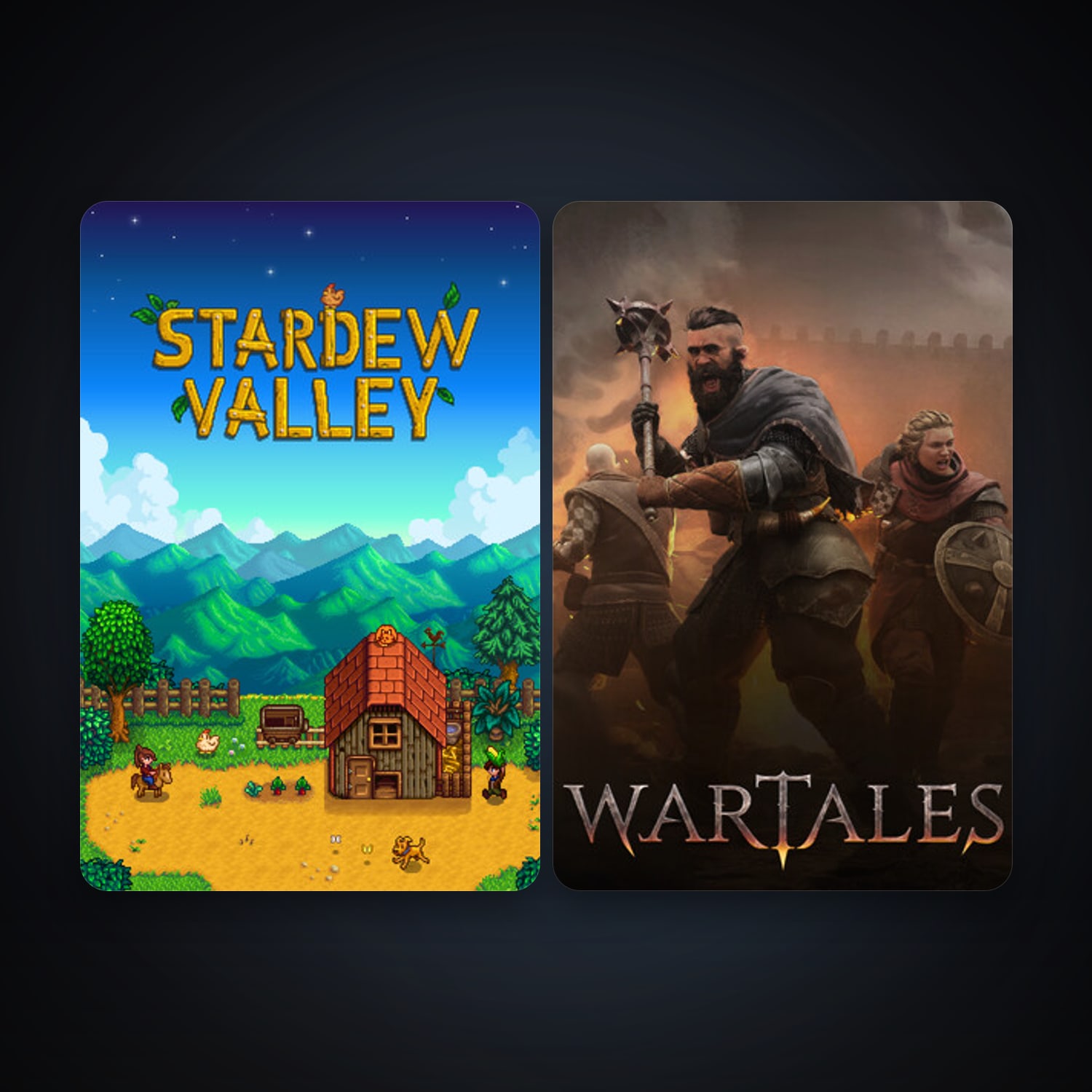 Stardew Valley + Wartales, 2 games, clean — HabibiAccounts