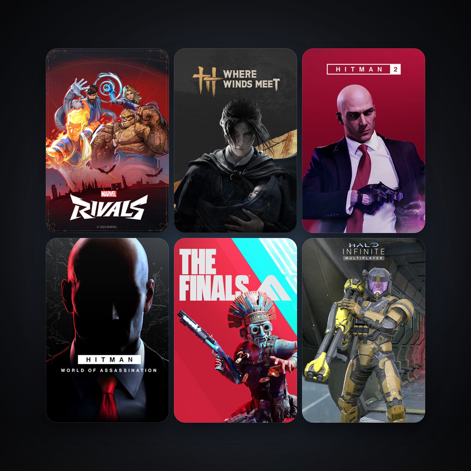 Marvel Rivals & Where Winds Meet | 12 Games | Clean — HabibiAccounts