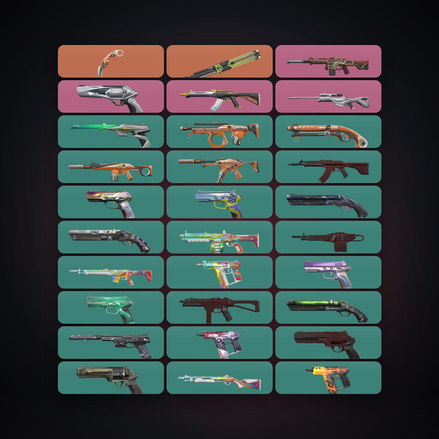 AP Plat 2 locker — 2 knives, 31 skins, lvl 254 — HabibiAccounts