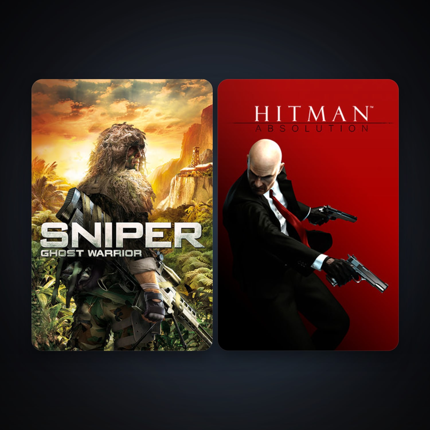 Sniper: Ghost Warrior + Hitman: Absolution, 3 games, clean — HabibiAccounts