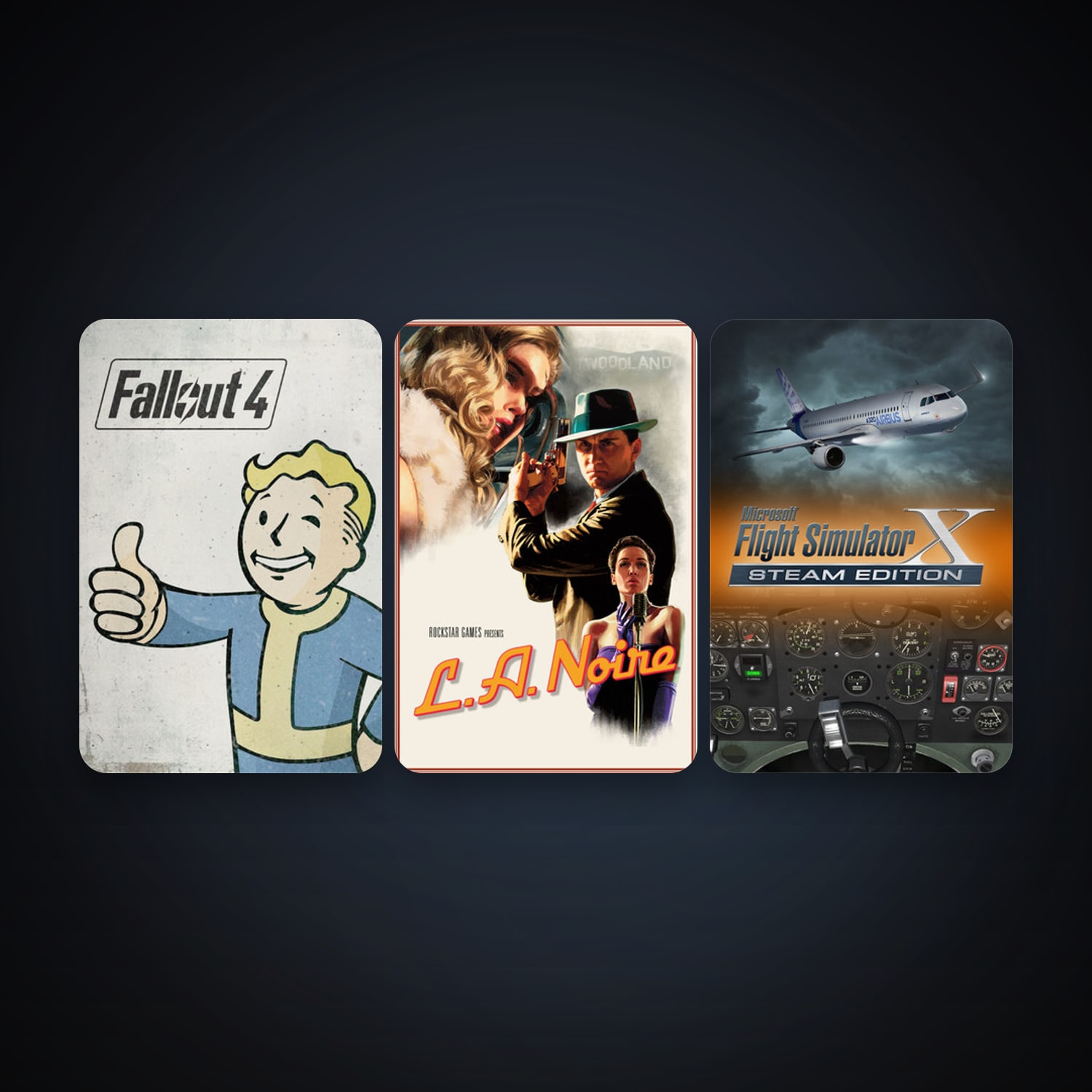 L.A. Noire + Microsoft Flight Simulator X: Steam Edition, 5 games, clean — HabibiAccounts
