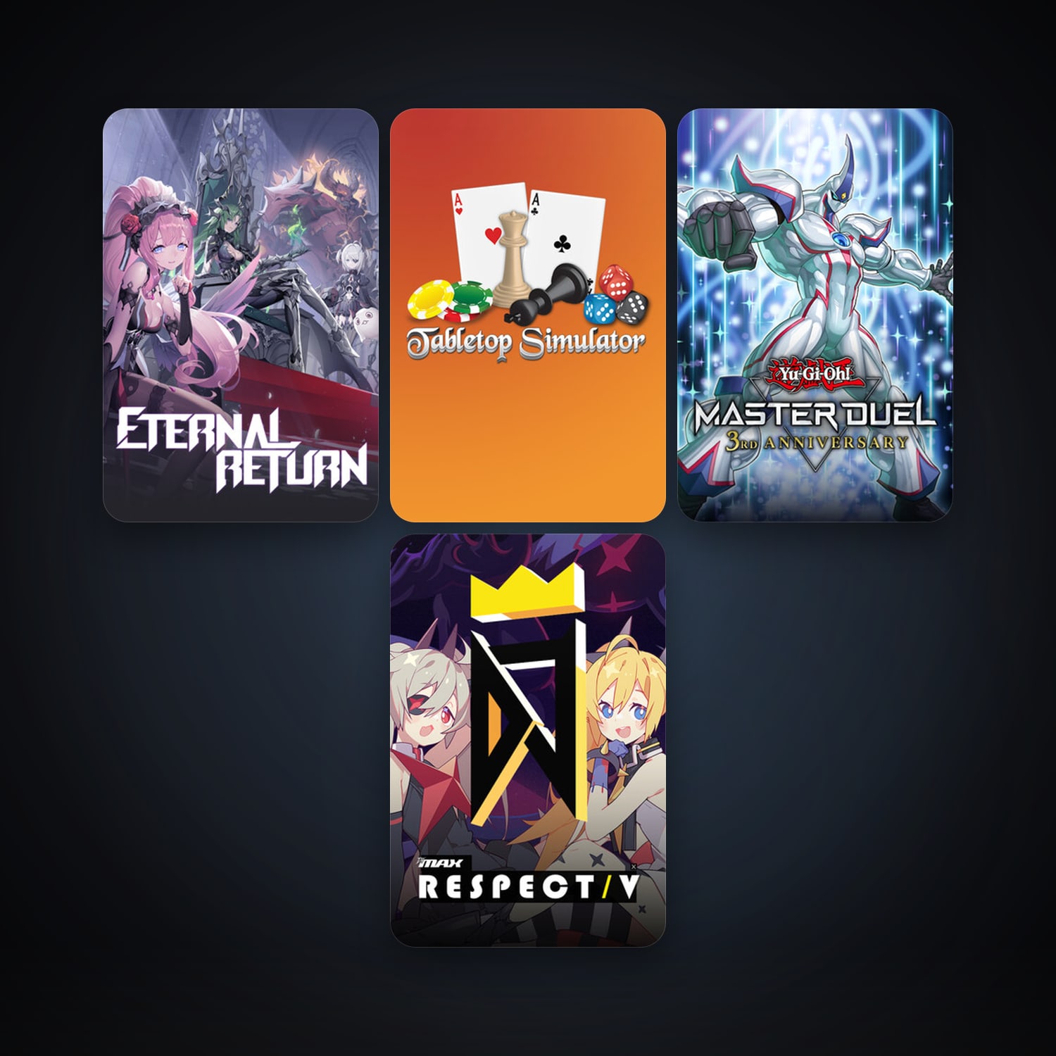 Tabletop Simulator + DJMAX RESPECT V, 4 games, clean — HabibiAccounts