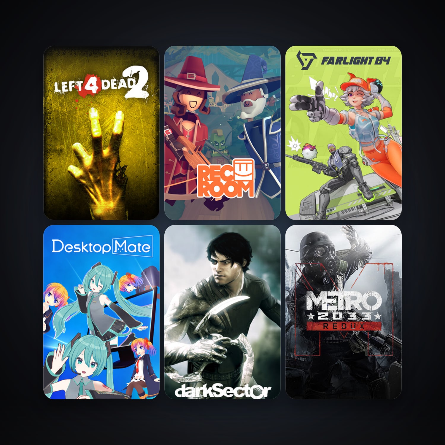 Left 4 Dead 2 + Dark Sector, 14 games, clean — HabibiAccounts