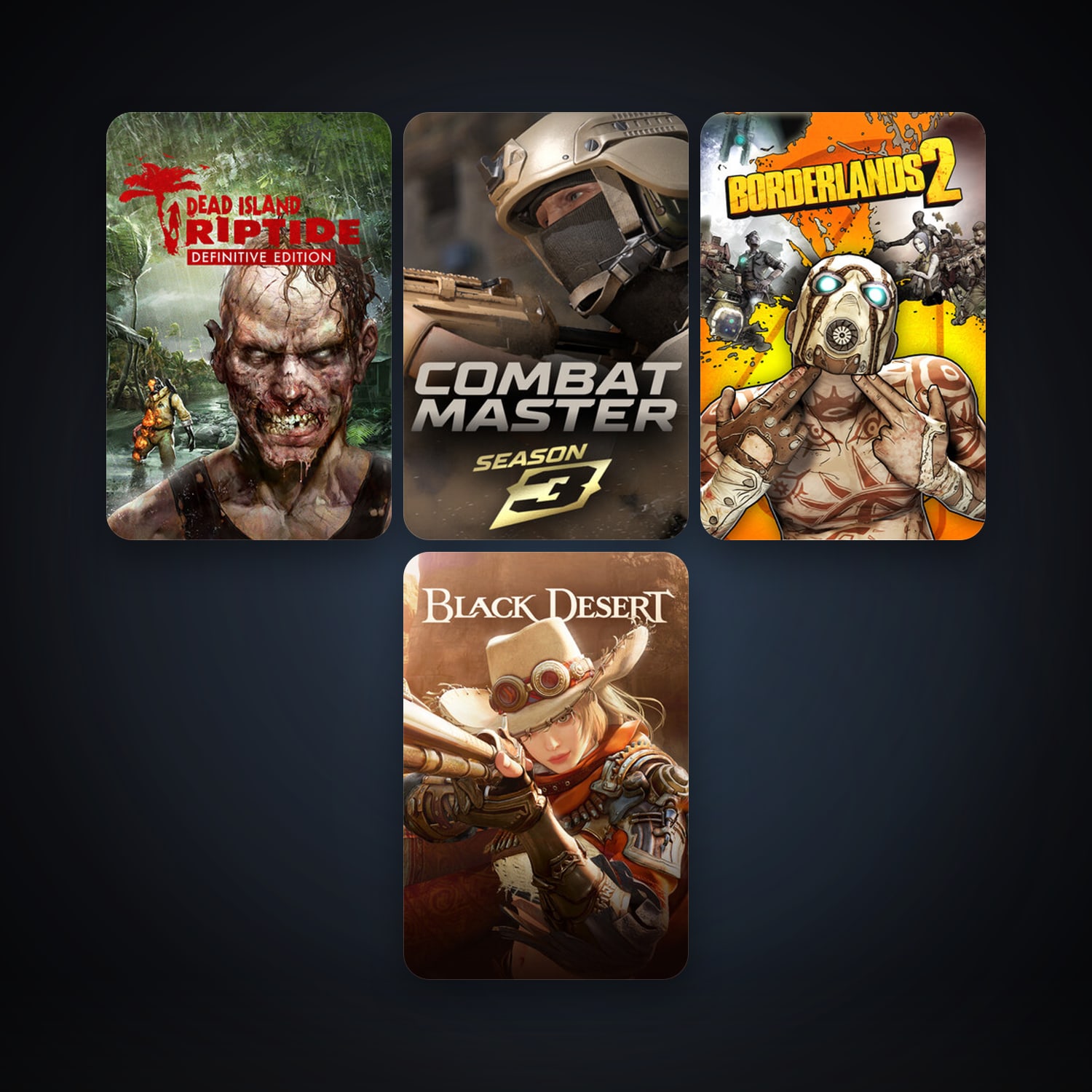 Borderlands 2 + Dead Island: Riptide Definitive Edition, 12 games, clean — HabibiAccounts
