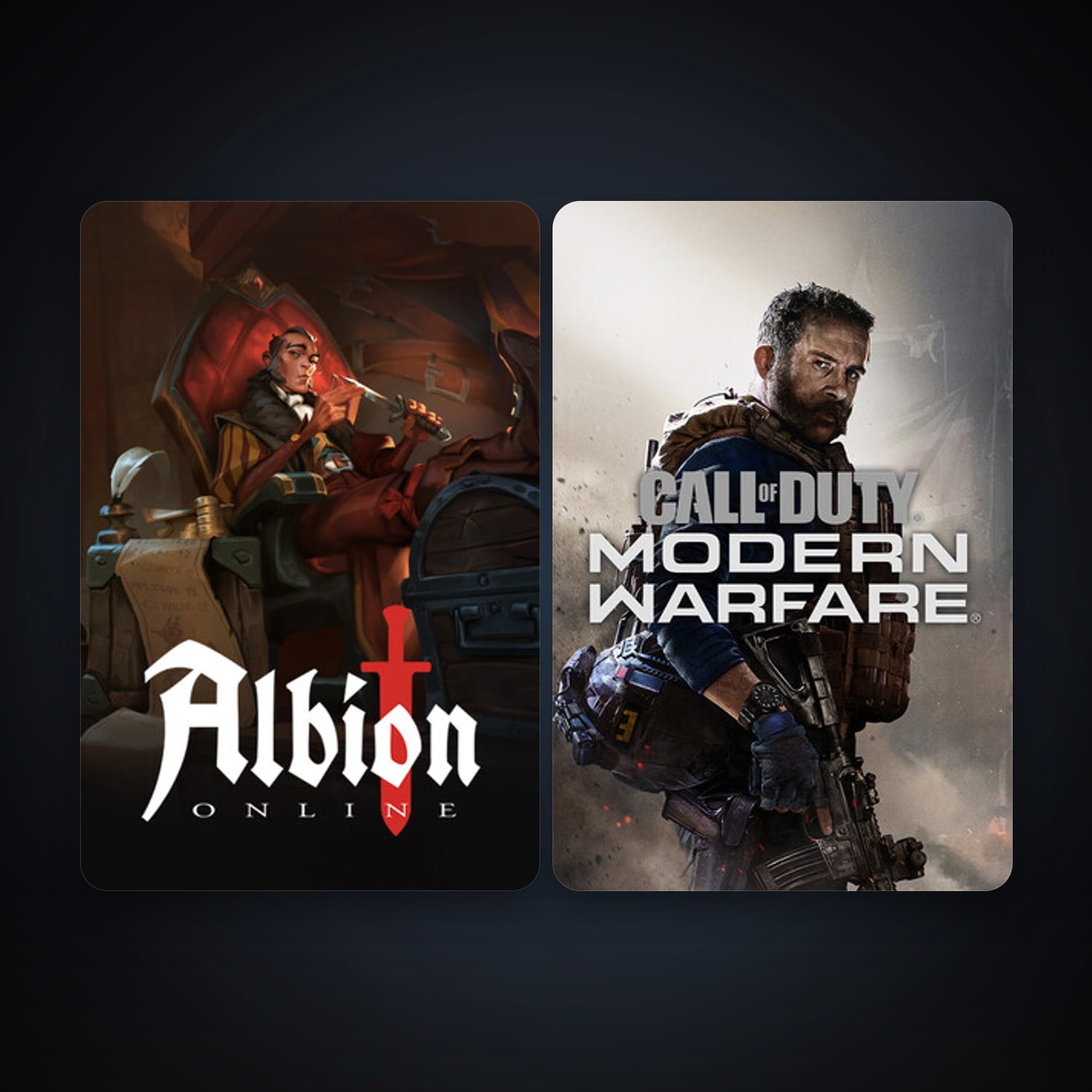 Albion Online + Call of Duty: Modern Warfare, 4 games, clean — HabibiAccounts