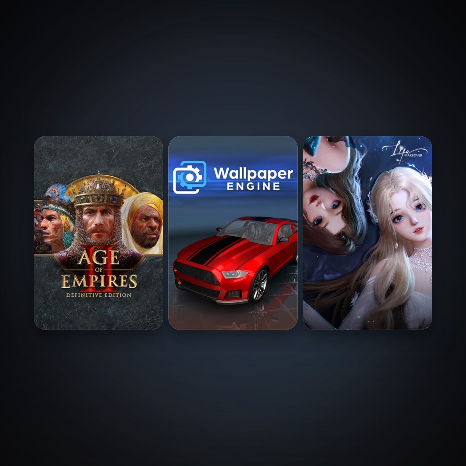 Steam account: Wallpaper Engine + Age of Empires II: Definitive Edition, 4 games, clean — HabibiAccounts