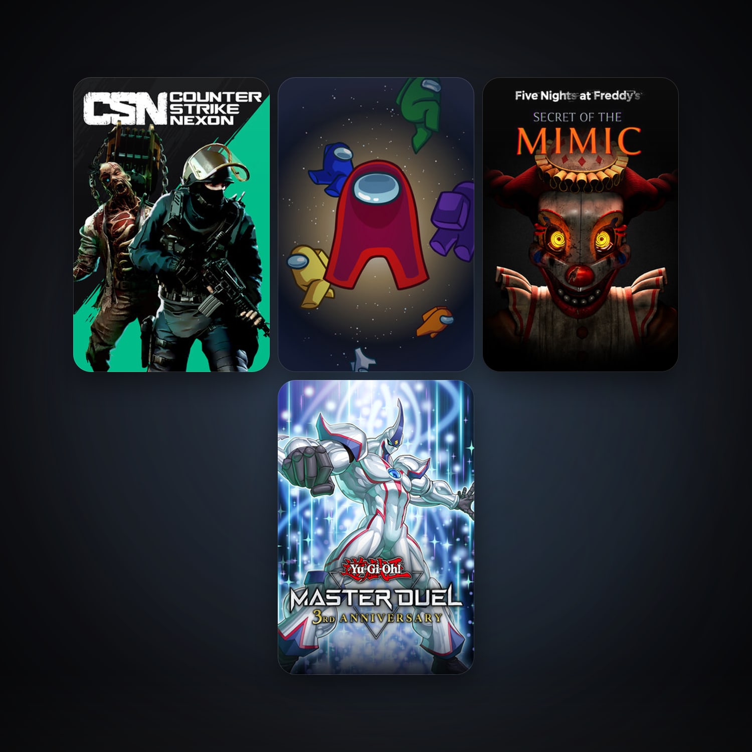 Steam account: Counter-Strike Nexon: Studio + Among Us, 6 games, clean — HabibiAccounts