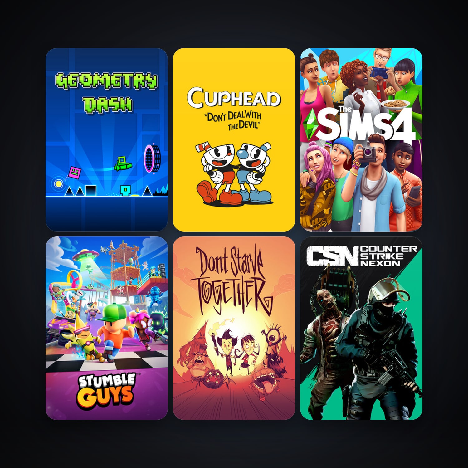 Cuphead + Counter-Strike Nexon: Studio, 7 games, clean — HabibiAccounts
