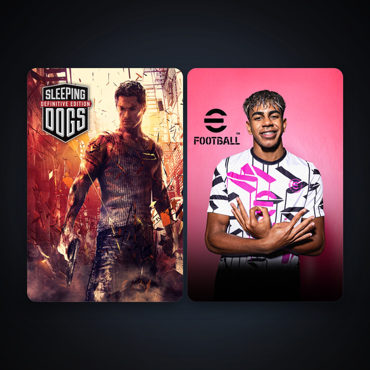 Sleeping Dogs: Definitive Edition + eFootball 2024, 4 games, clean — HabibiAccounts