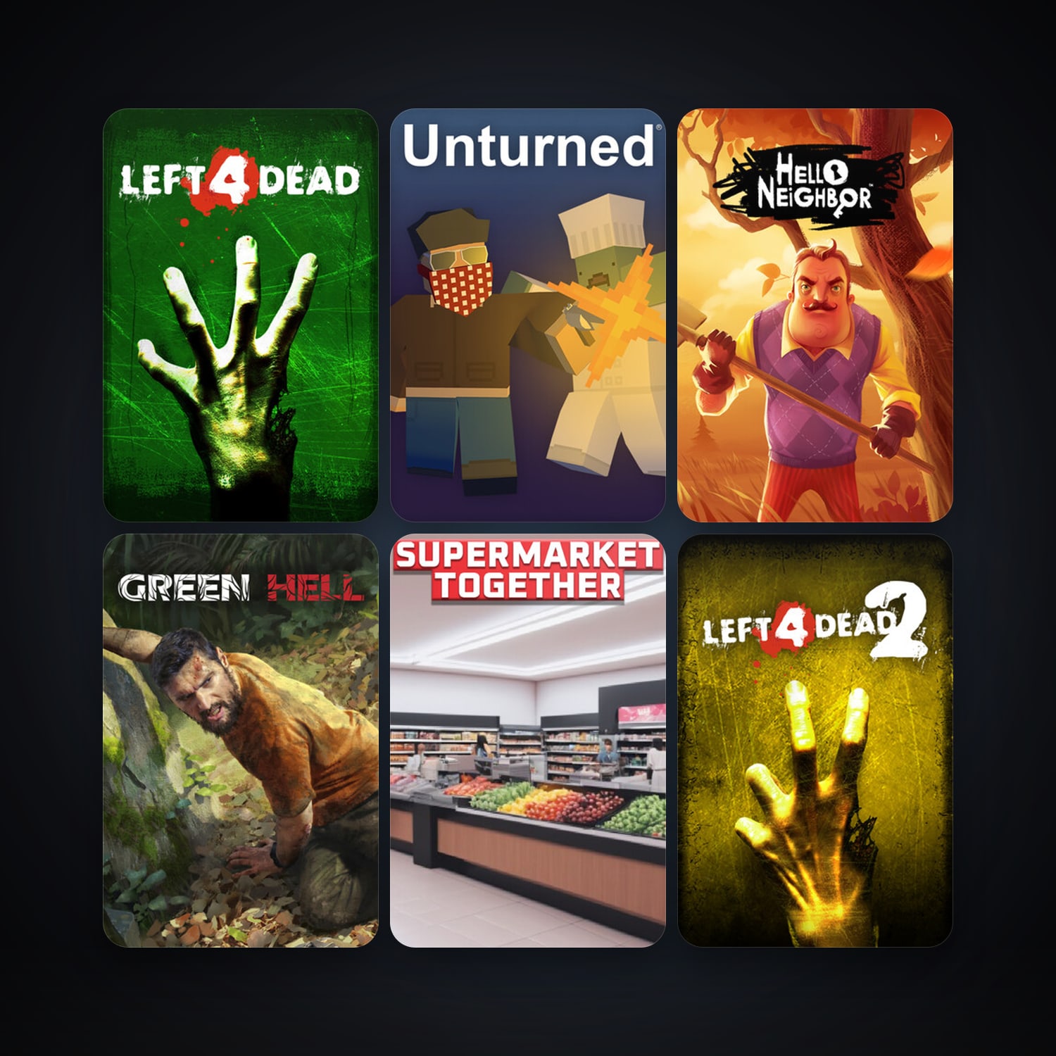 Steam account: Left 4 Dead + Left 4 Dead 2, 28 games, clean — HabibiAccounts