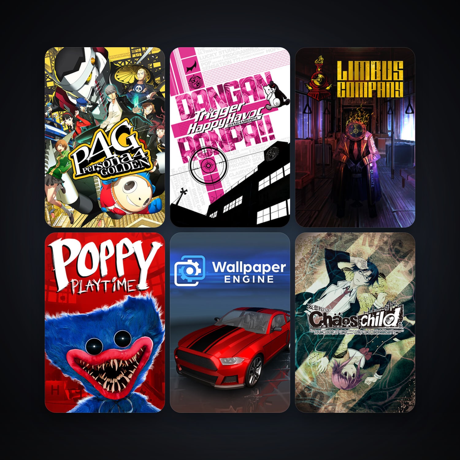 Danganronpa: Trigger Happy Havoc + Wallpaper Engine, 12 games, clean — HabibiAccounts