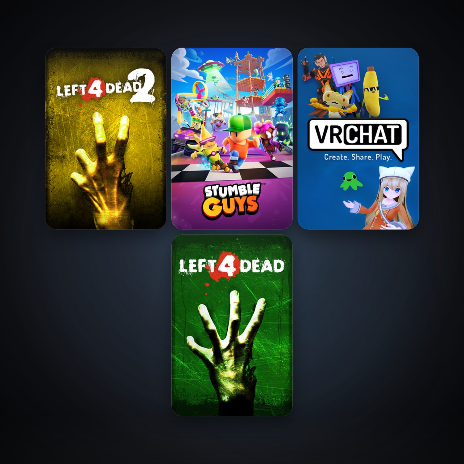 Steam account: Left 4 Dead + Left 4 Dead 2, 9 games, clean — HabibiAccounts