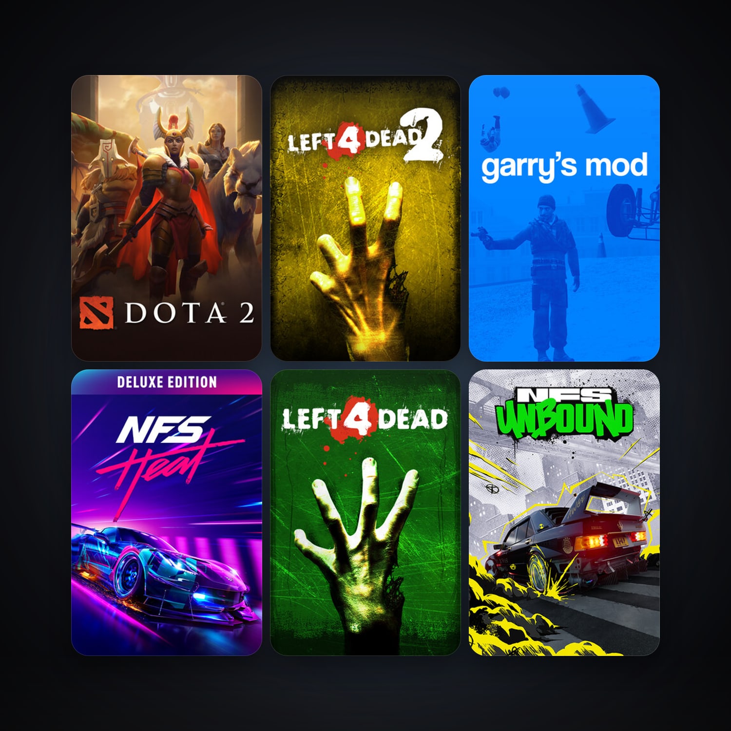 Left 4 Dead + Left 4 Dead 2, 36 games, clean — HabibiAccounts