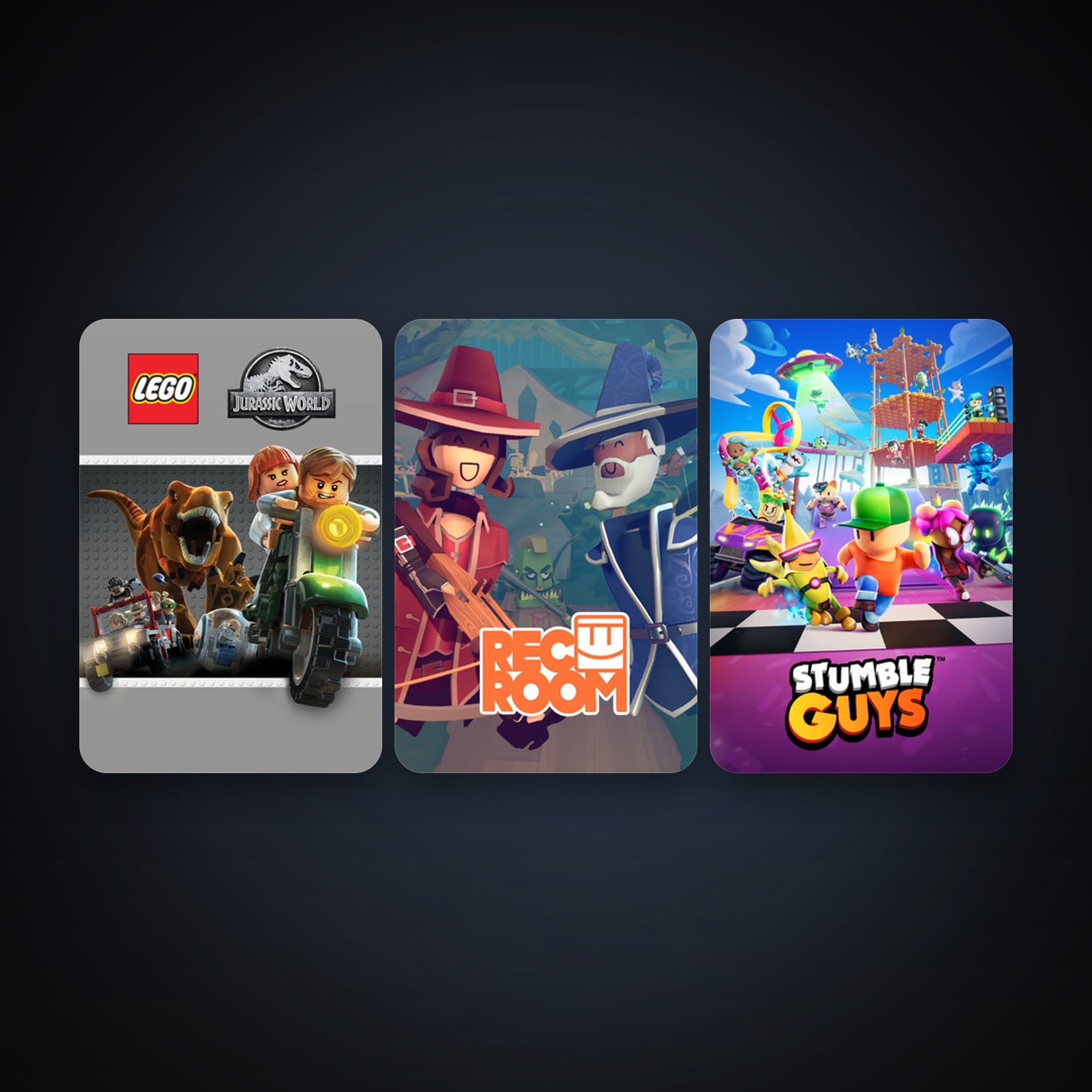 Steam account: LEGO Jurassic World + Rec Room, 11 games, clean — HabibiAccounts
