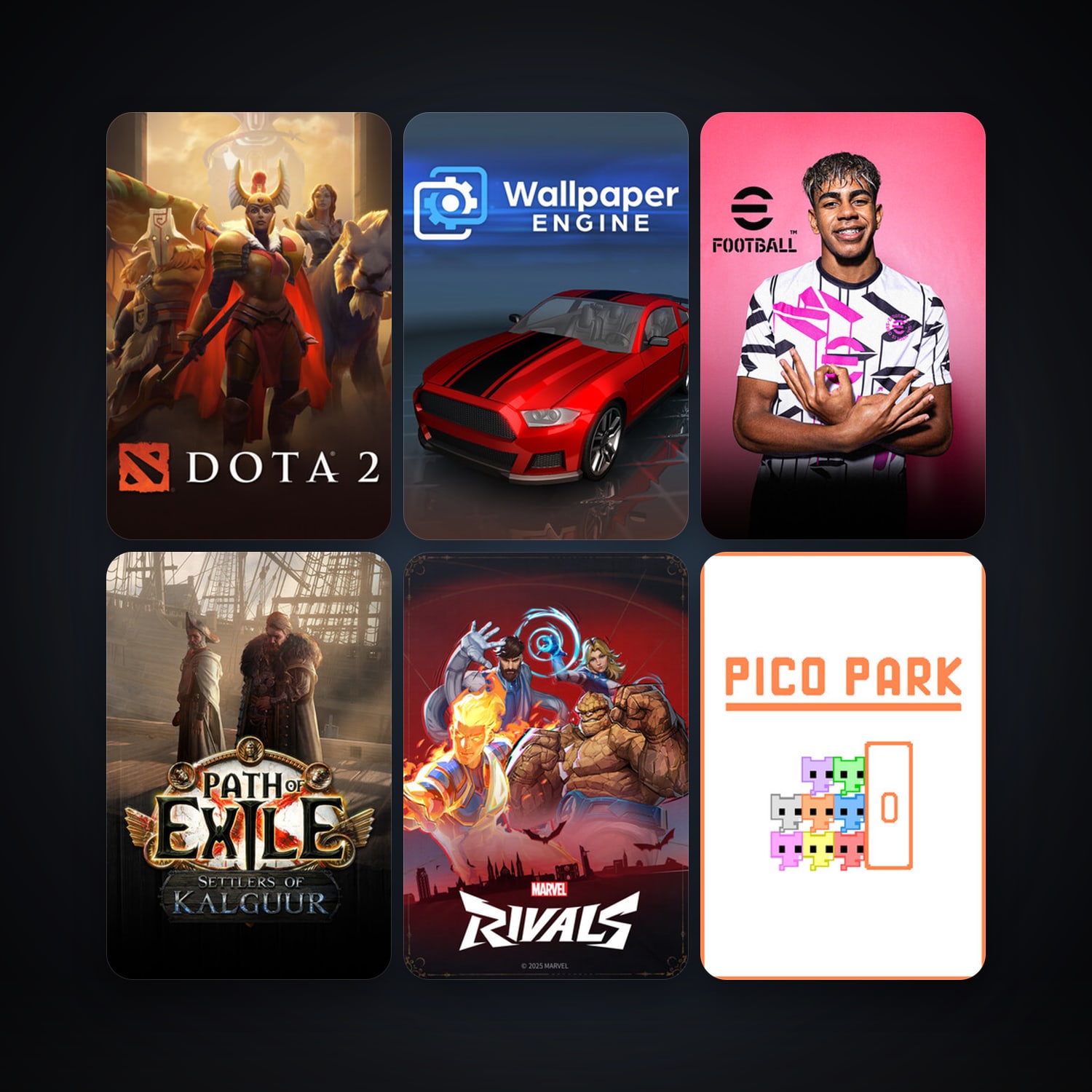 Dota 2 + Path of Exile, 10 games, clean — HabibiAccounts