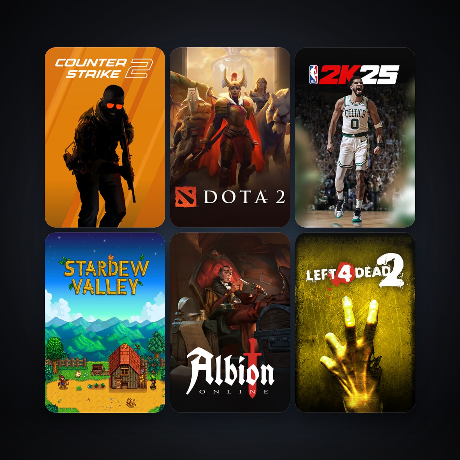 Left 4 Dead + Left 4 Dead 2, 13 games, clean — HabibiAccounts