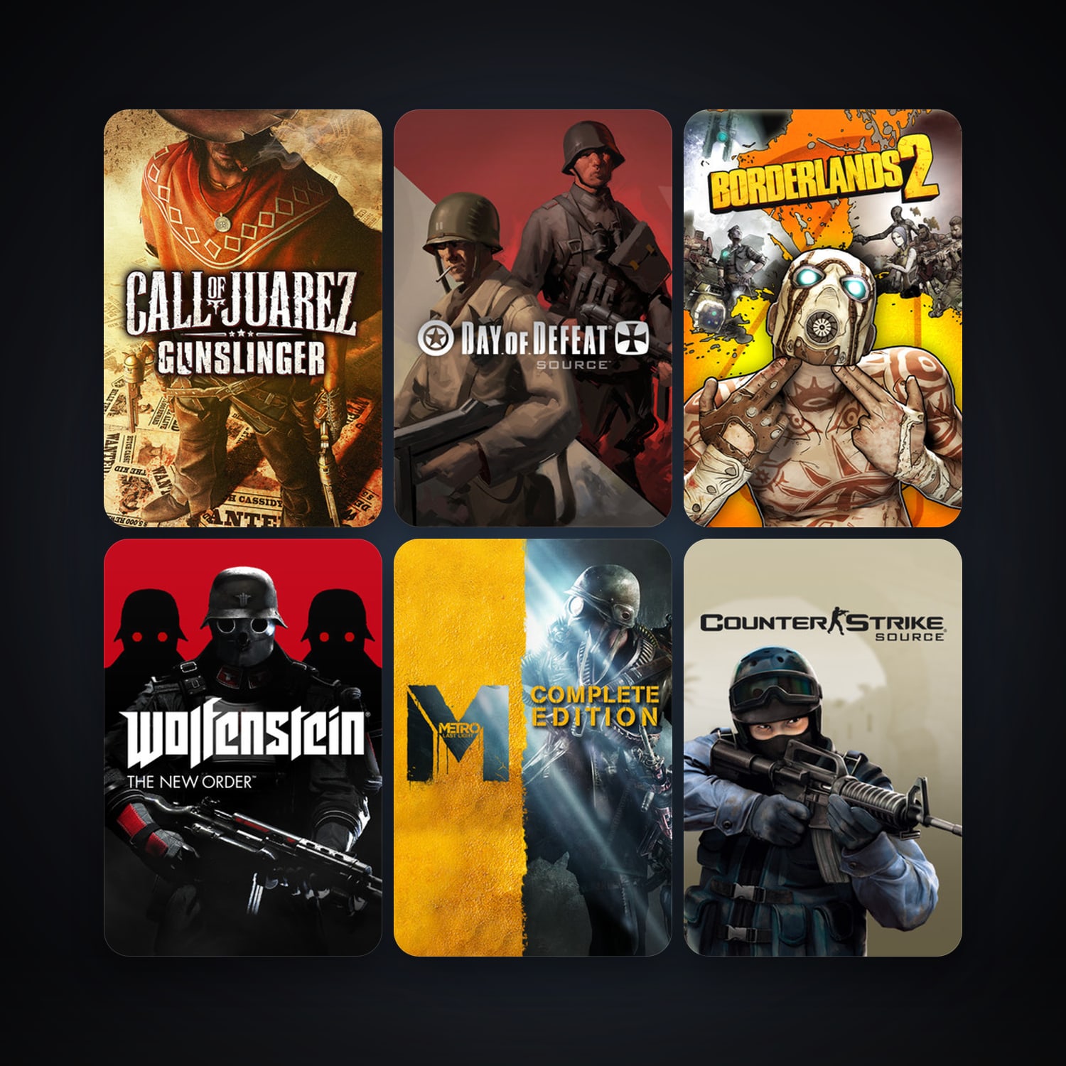 Counter-Strike: Source + Day of Defeat: Source, 13 games, clean — HabibiAccounts