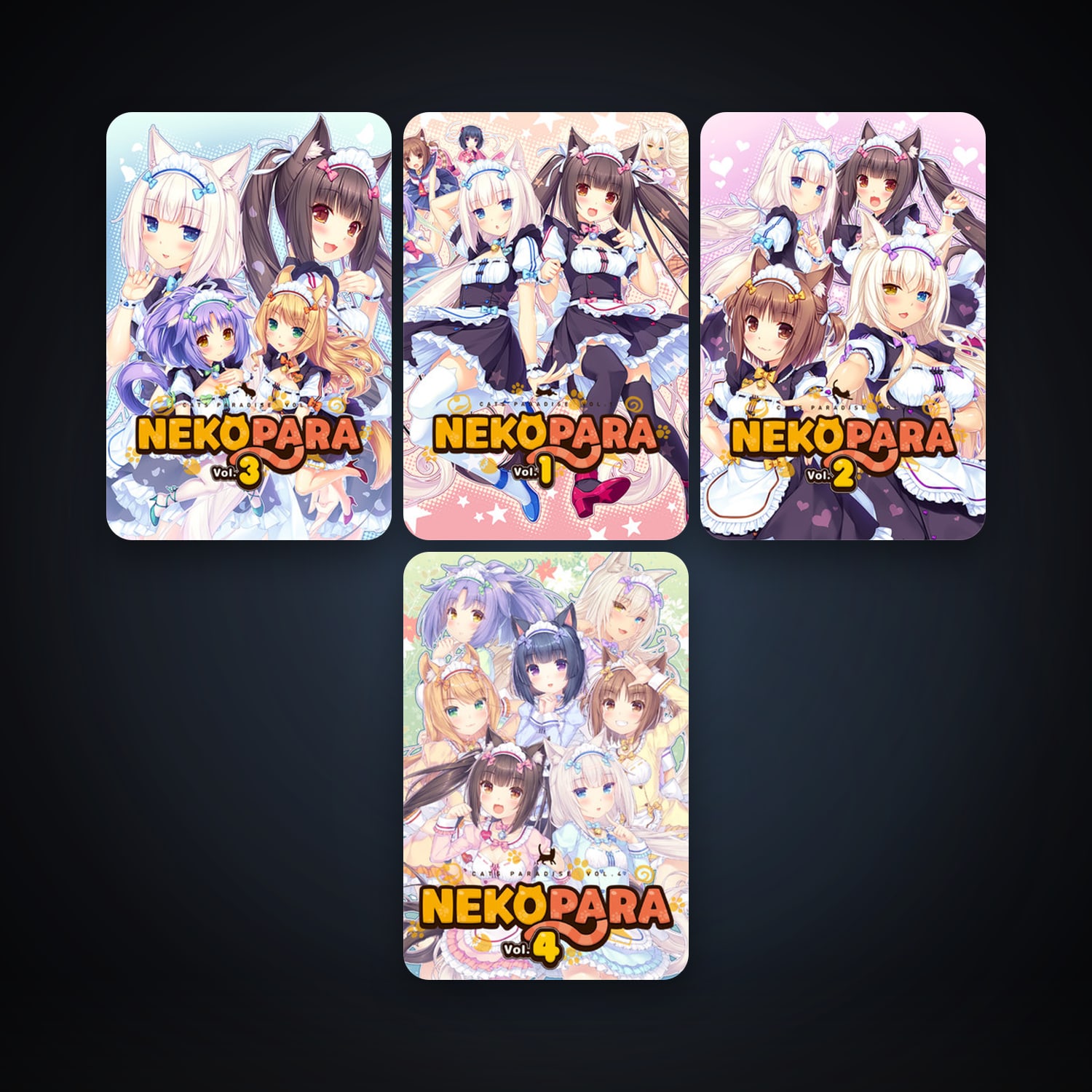 NEKOPARA Vol. 1 + NEKOPARA Vol. 2, 4 games, clean — HabibiAccounts