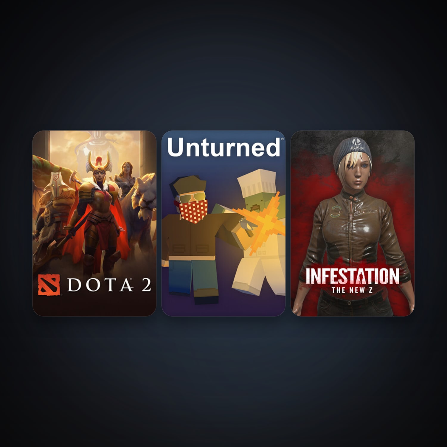 Dota 2 + Unturned, 8 games, clean — HabibiAccounts
