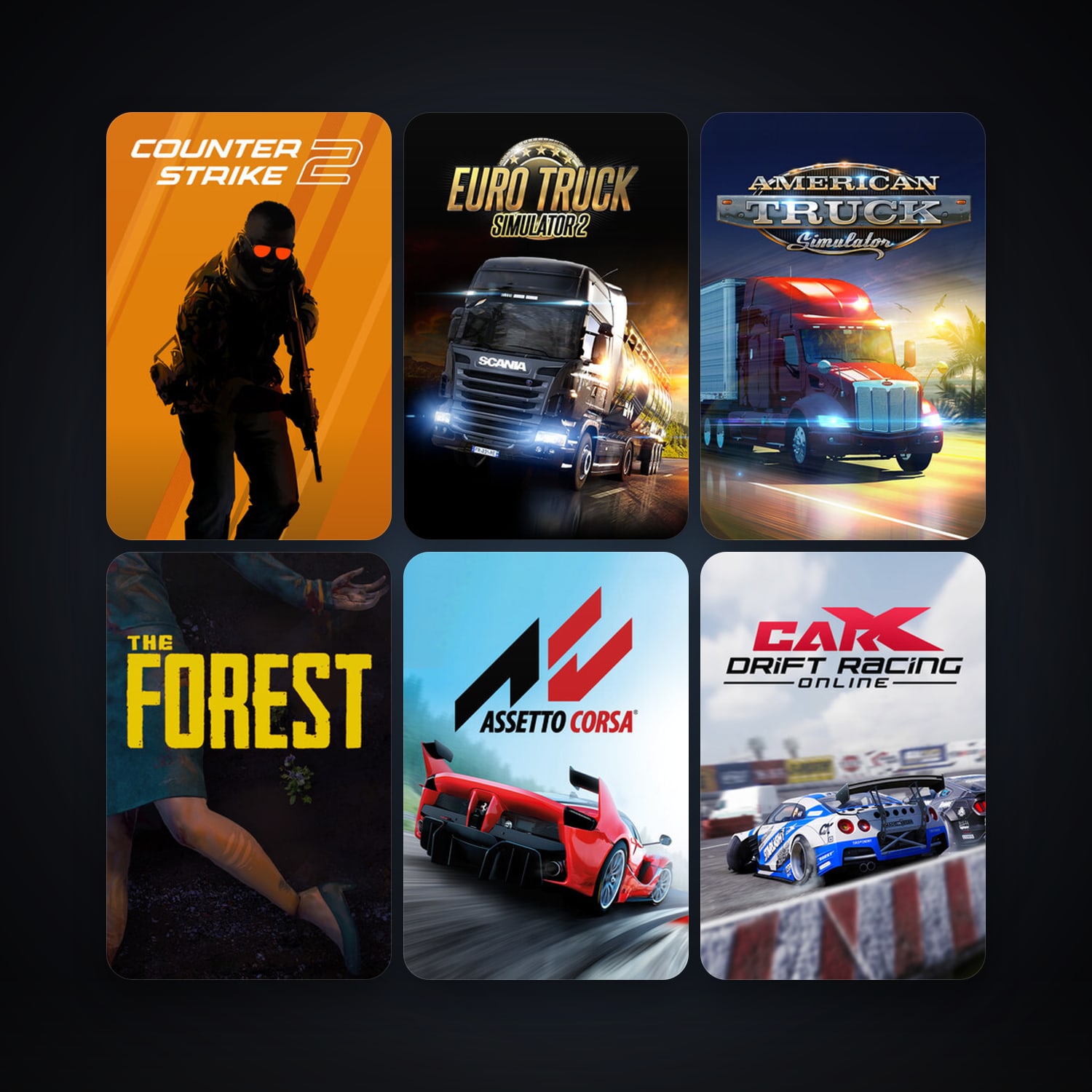 CS2 Prime + Euro Truck Simulator 2, 31 games, Steam 10, clean — HabibiAccounts