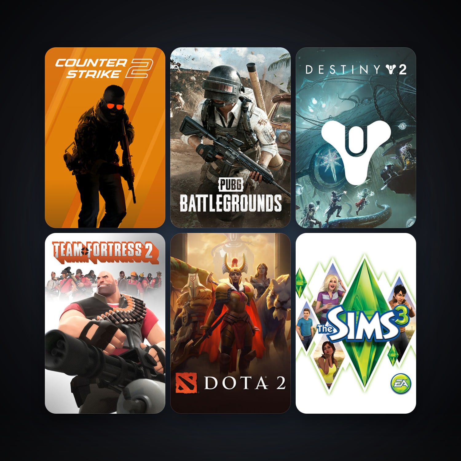 Team Fortress 2 + Dota 2, 106 games, Steam 11, clean — HabibiAccounts