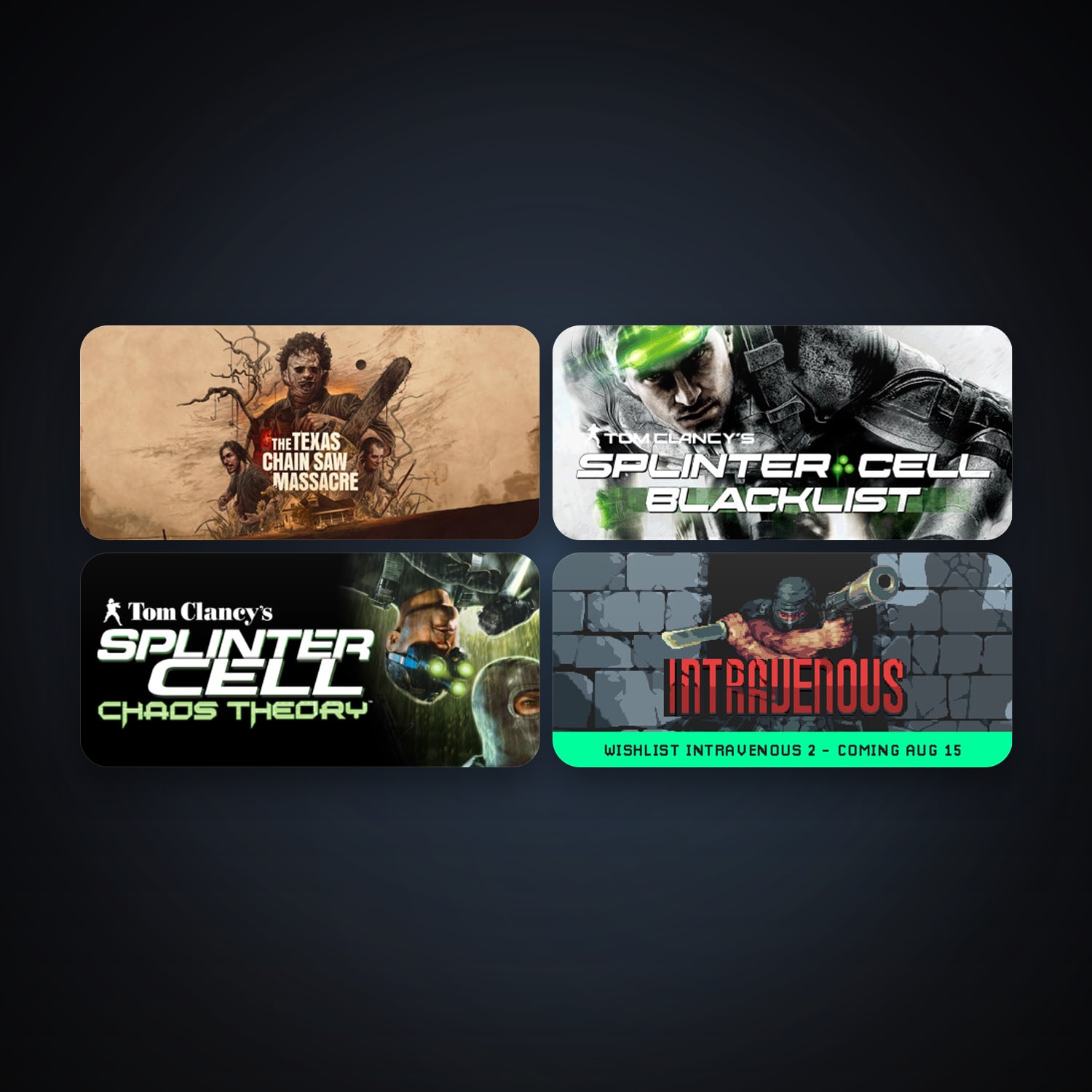Tom Clancy's Splinter Cell Chaos Theory + Tom Clancy’s Splinter Cell Blacklist, 8 games, clean — HabibiAccounts